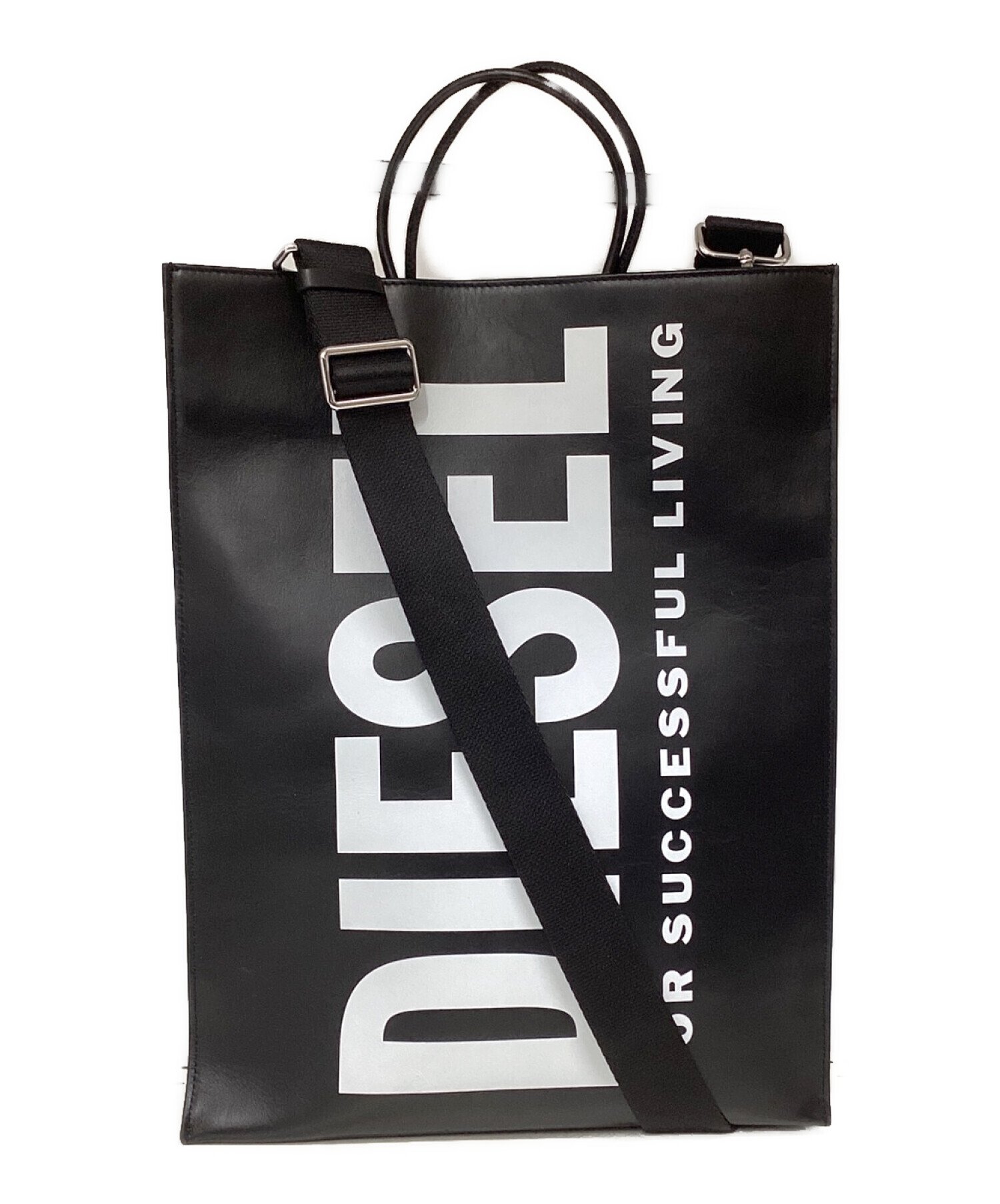 中古・古着通販】DIESEL (ディーゼル) 2WAYショッピングバッグ ブラック｜ブランド・古着通販 トレファク公式【TREFAC  FASHION】スマホサイト