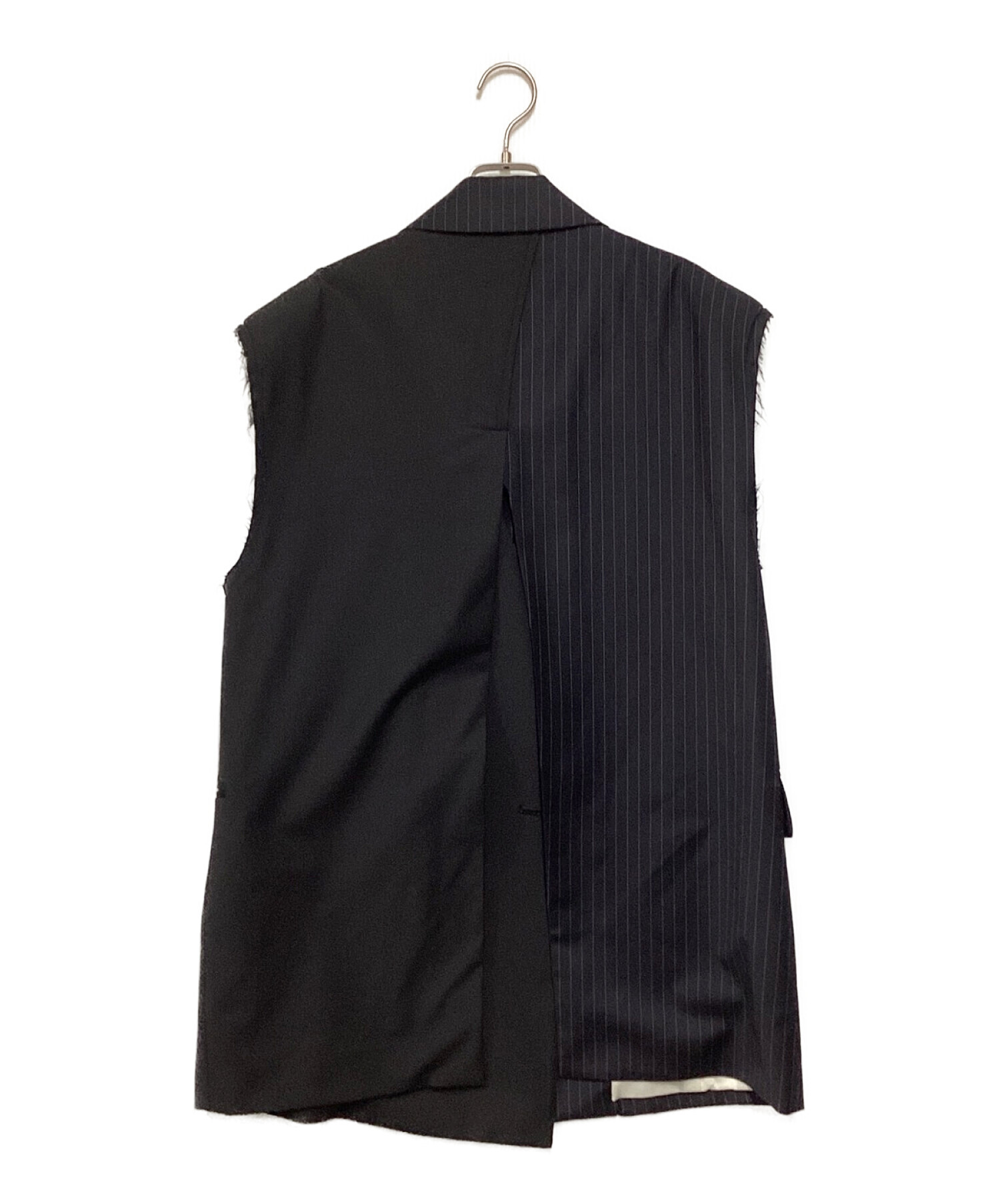 MAISON SPECIAL (メゾンスペシャル) Back Slit Cut off Over Gilet ブラック サイズ:FREE