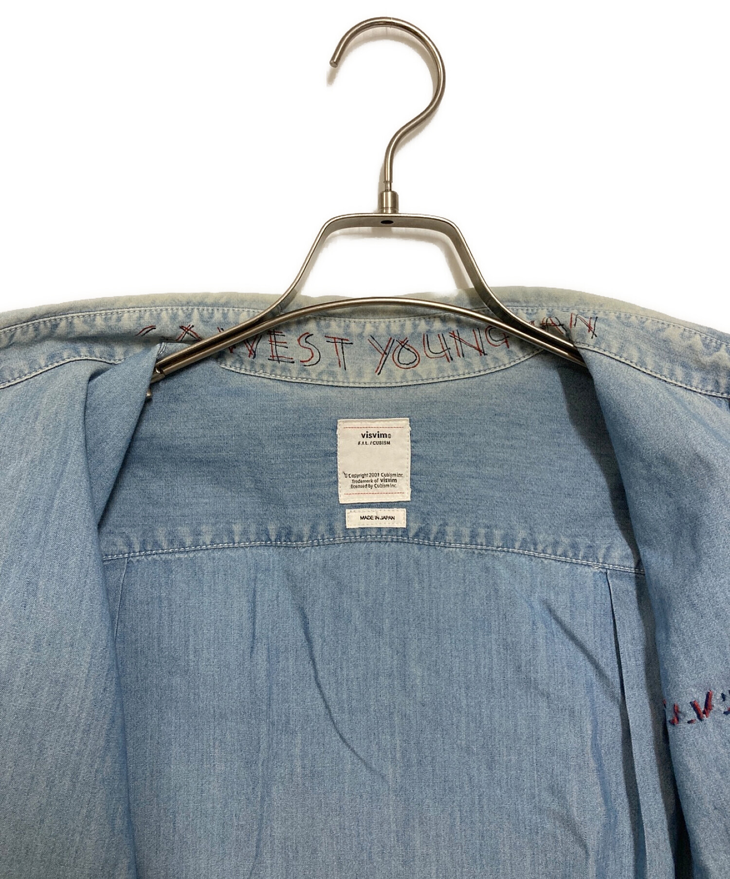 VISVIM (ビズビム) JUMBO SHIRT L/S INDIGO CHAMBRAY インディゴ サイズ:1