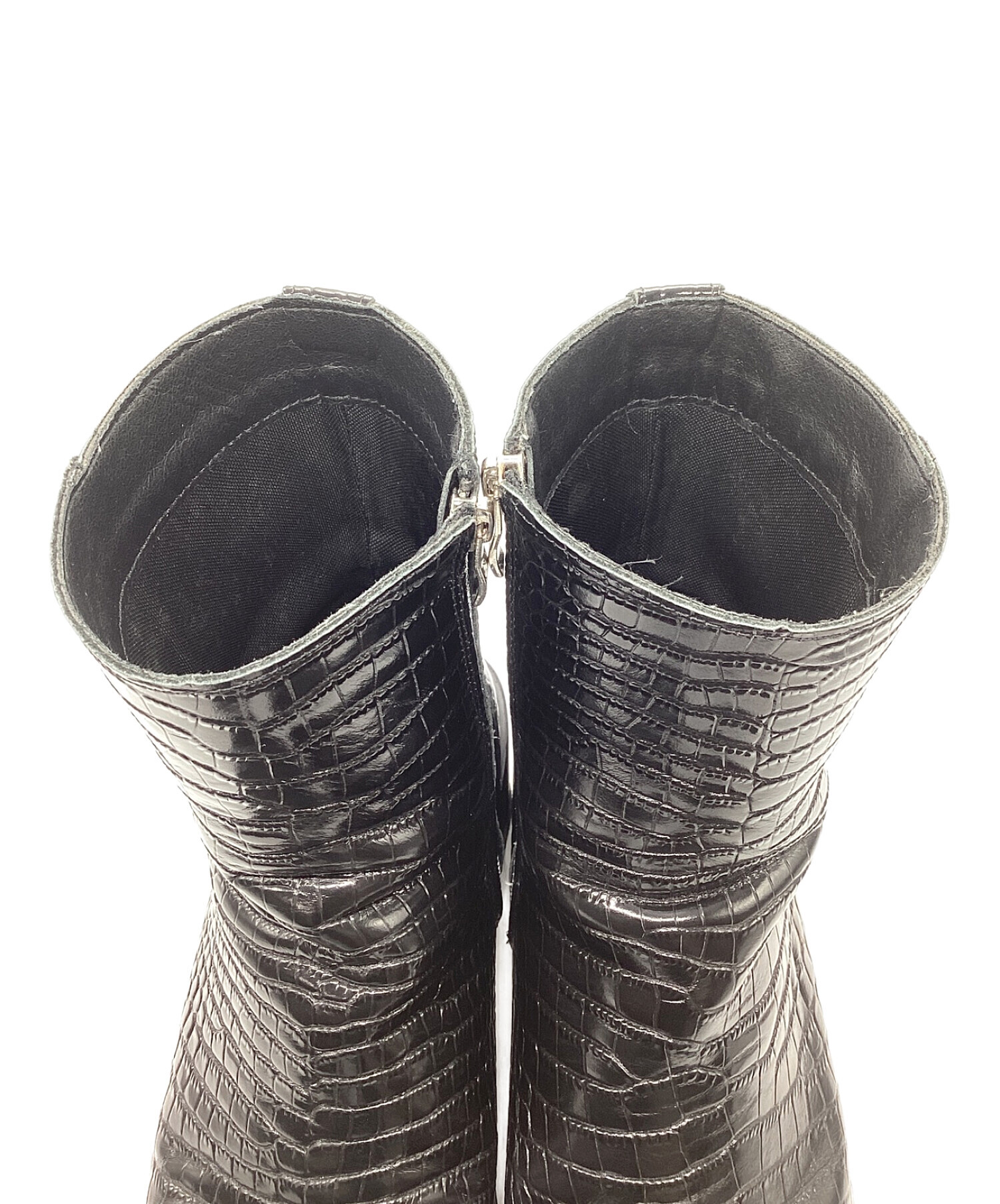 中古・古着通販】soerte (ソエルテ) Square toe leather boots