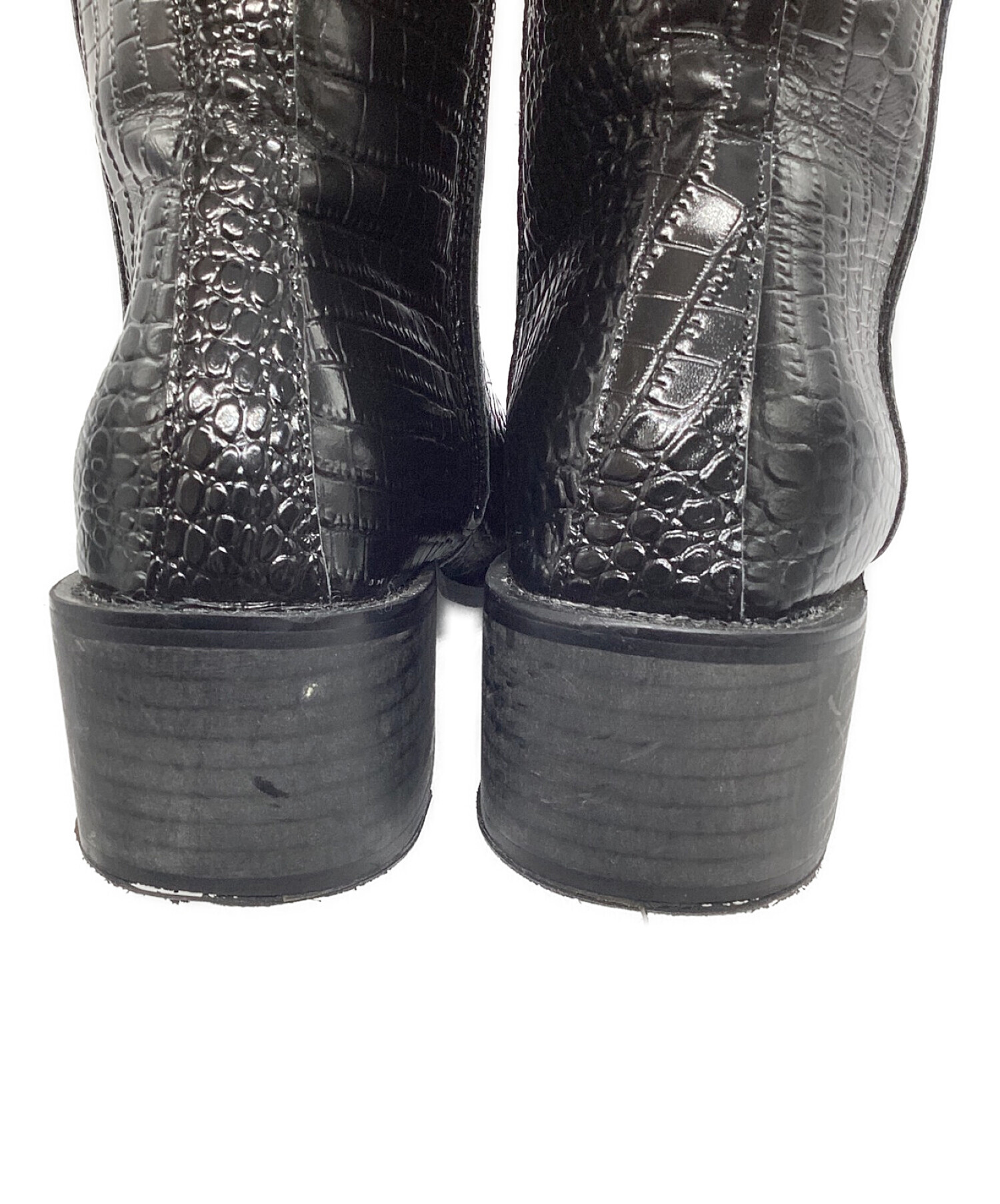 中古・古着通販】soerte (ソエルテ) Square toe leather boots