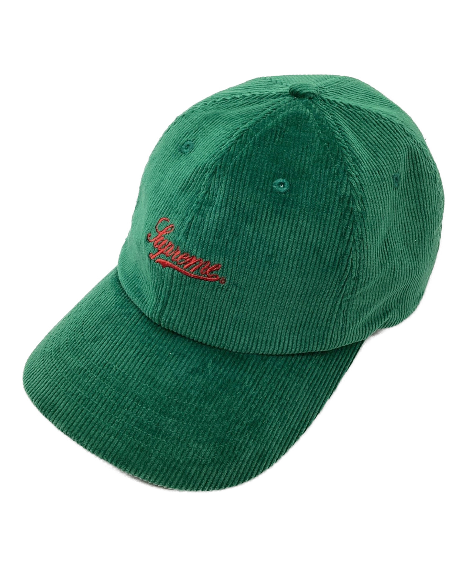 SUPREME (シュプリーム) Script Corduroy 6Panel グリーン