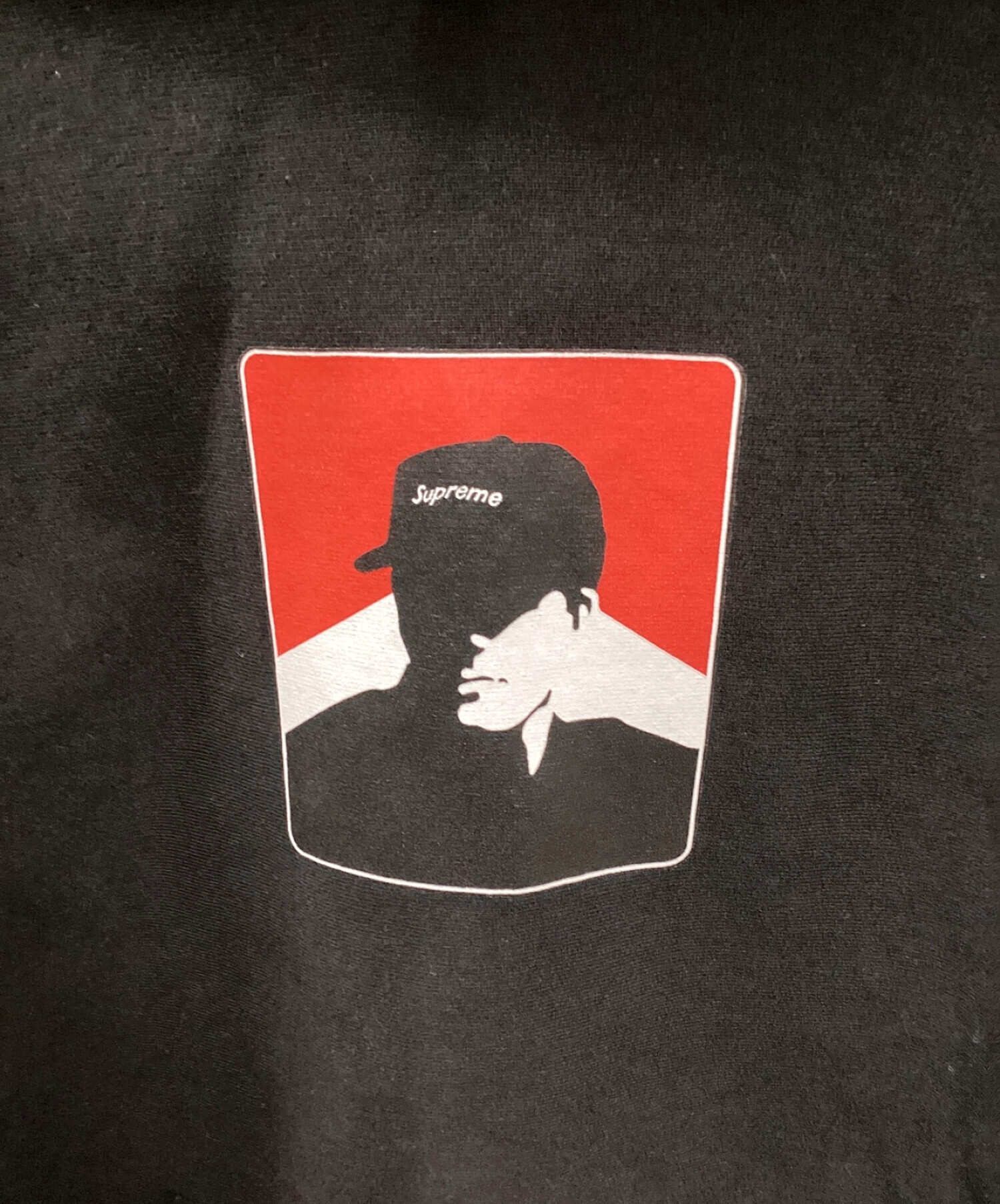 SUPREME (シュプリーム) Portrait Hooded Sweatshirt(ポートレートフーデッドスウェットシャツ) ブラック サイズ:M
