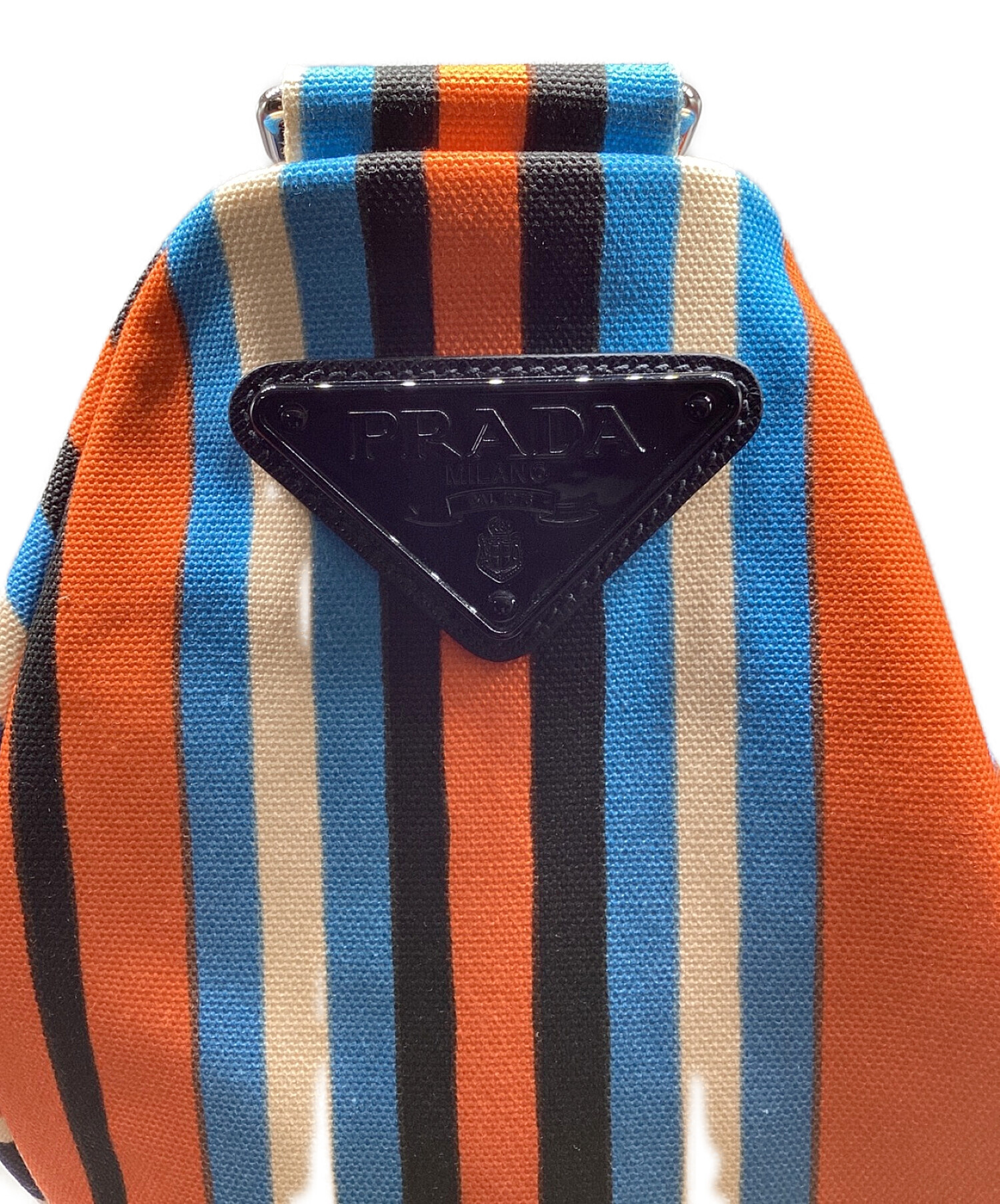 中古・古着通販】PRADA (プラダ) ストライプトライアングルショルダー