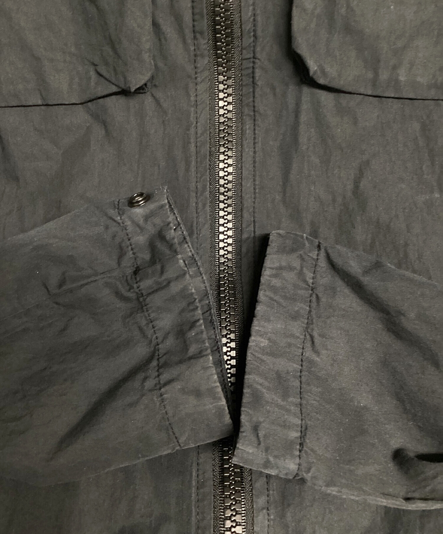 アパレルmomoストーンアイランド オーバーシャツ ジャケット ブラック Sサイズ
