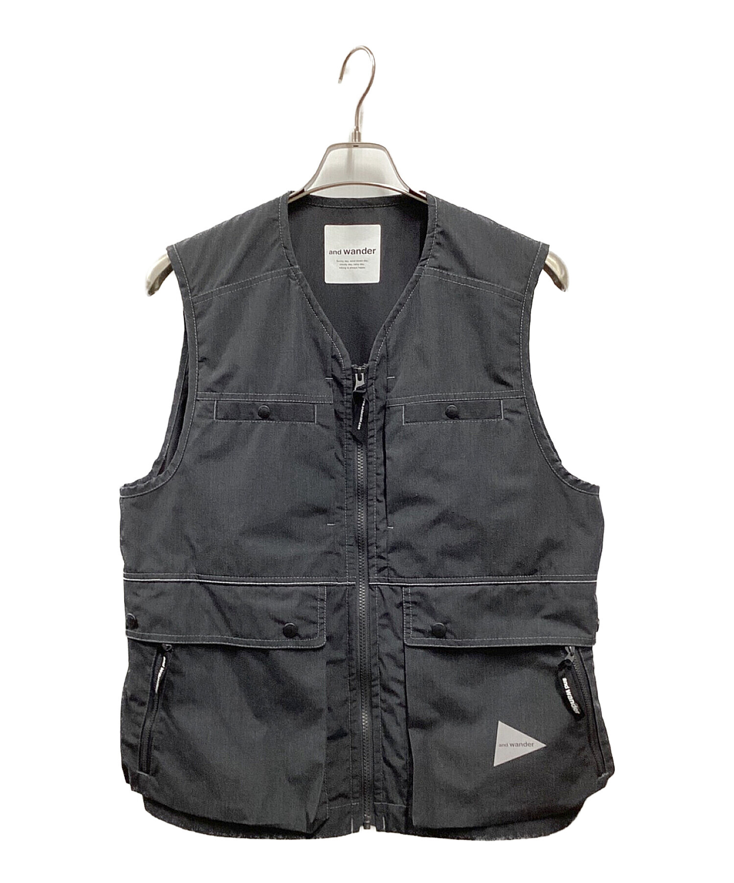 中古・古着通販】and wander (アンドワンダー) Kevlar vest ブラック