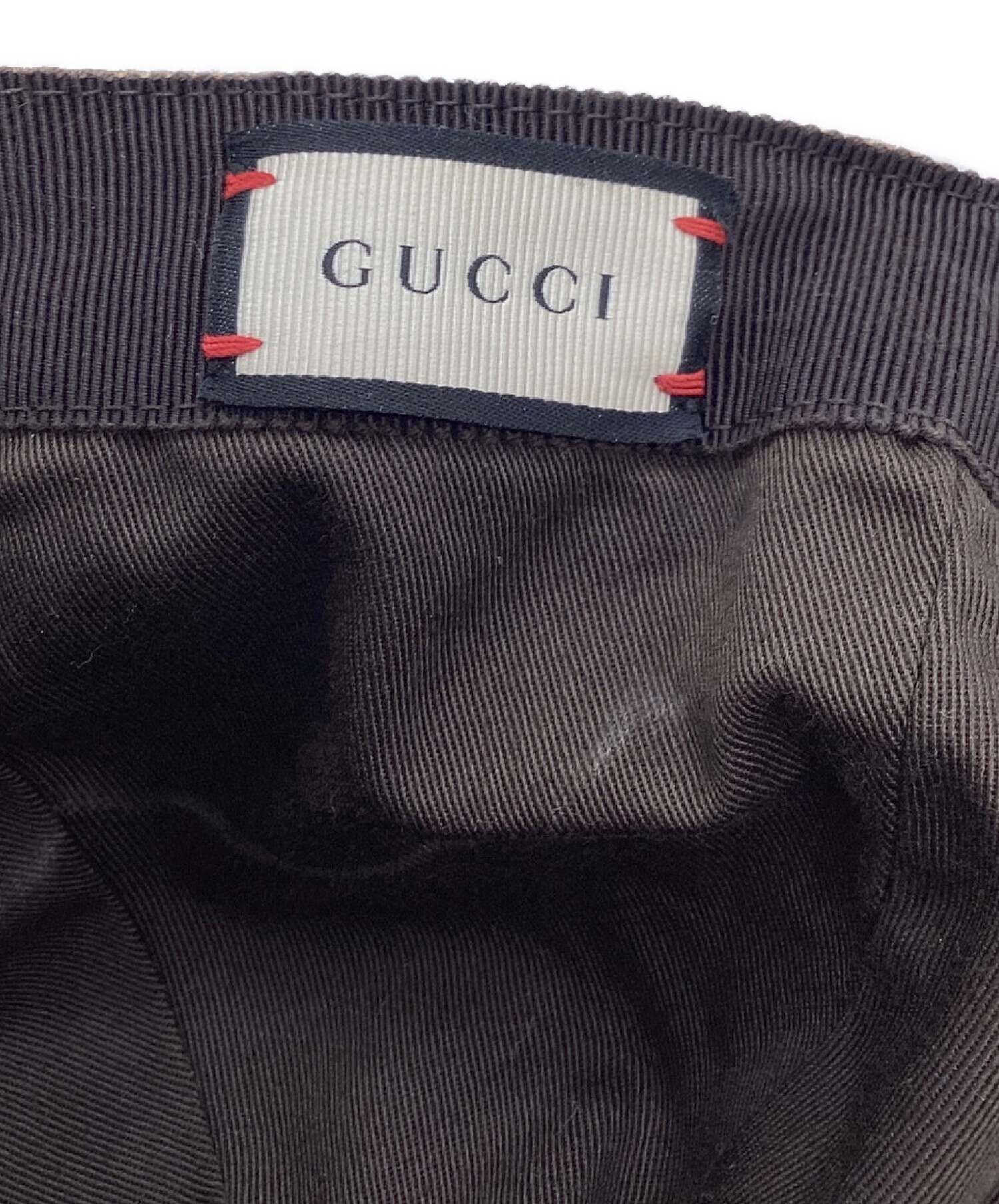 中古・古着通販】GUCCI (グッチ) GGキャンバスベースボールキャップ