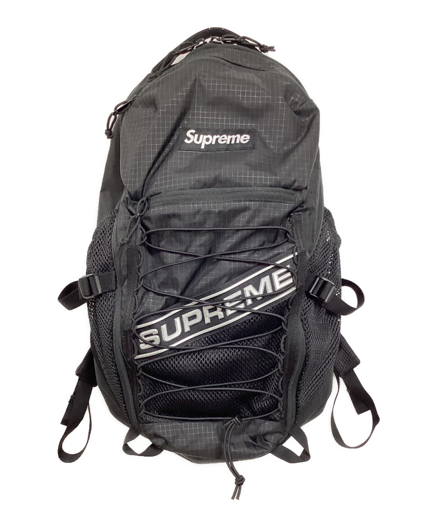 中古・古着通販】SUPREME (シュプリーム) Logo Backpack ブラック