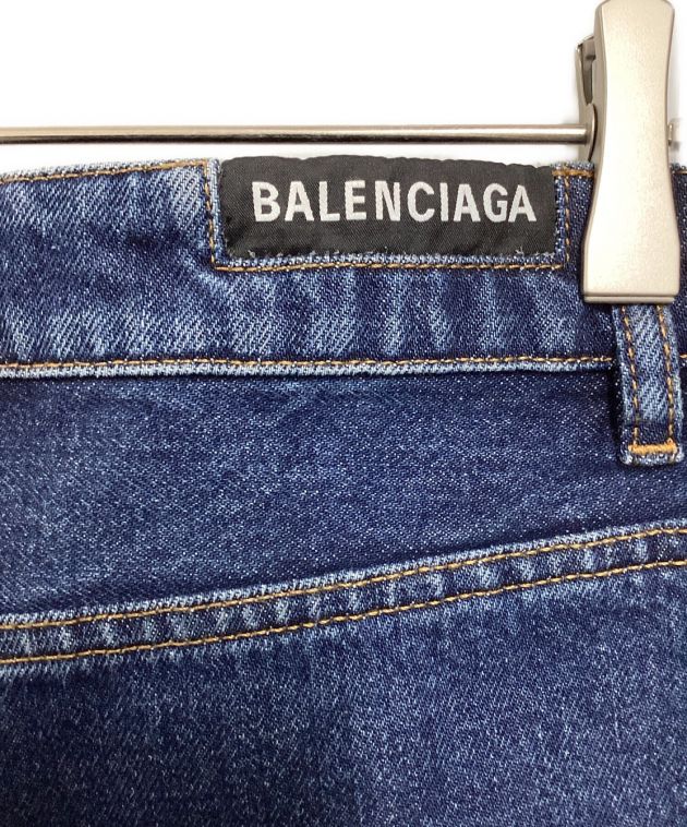 BALENCIAGA (バレンシアガ) デニムミニスカート インディゴ サイズ:36