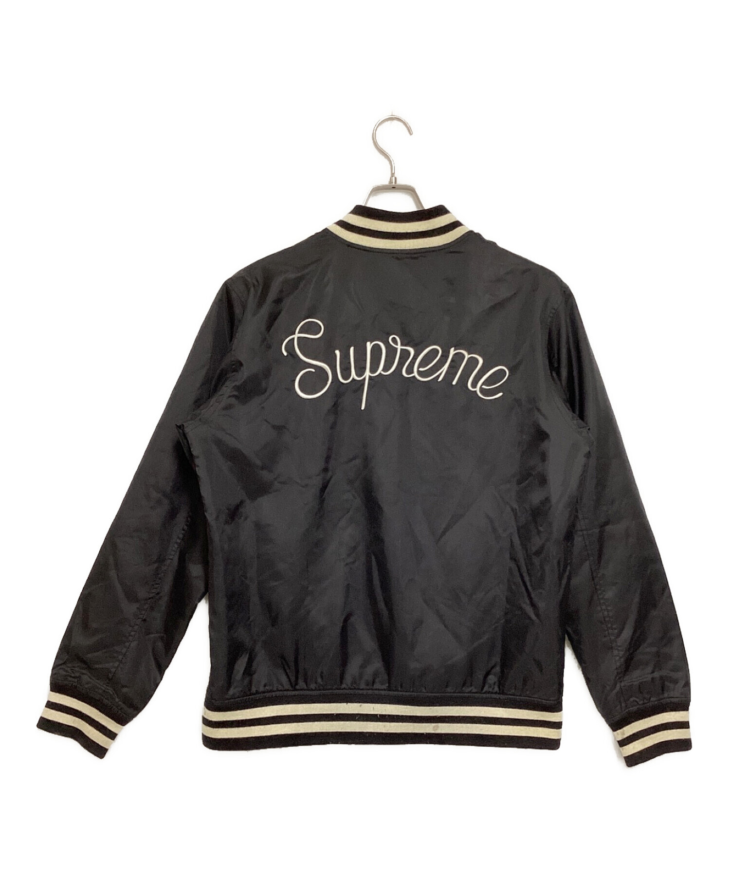 SUPREME (シュプリーム) Crusaders Nylon Varsity Jacket ブラック サイズ:L