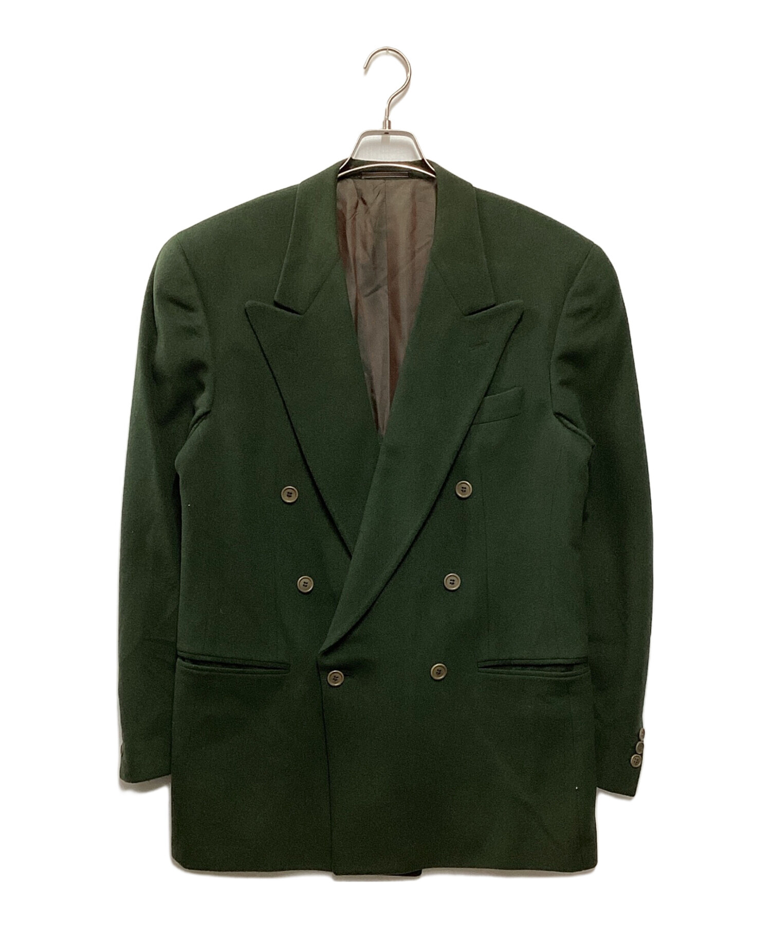 中古・古着通販】ERMENEGILDO ZEGNA (エルメネジルド・ゼニア) ウールカシミヤダブルジャケット グリーン  サイズ:48｜ブランド・古着通販 トレファク公式【TREFAC FASHION】スマホサイト