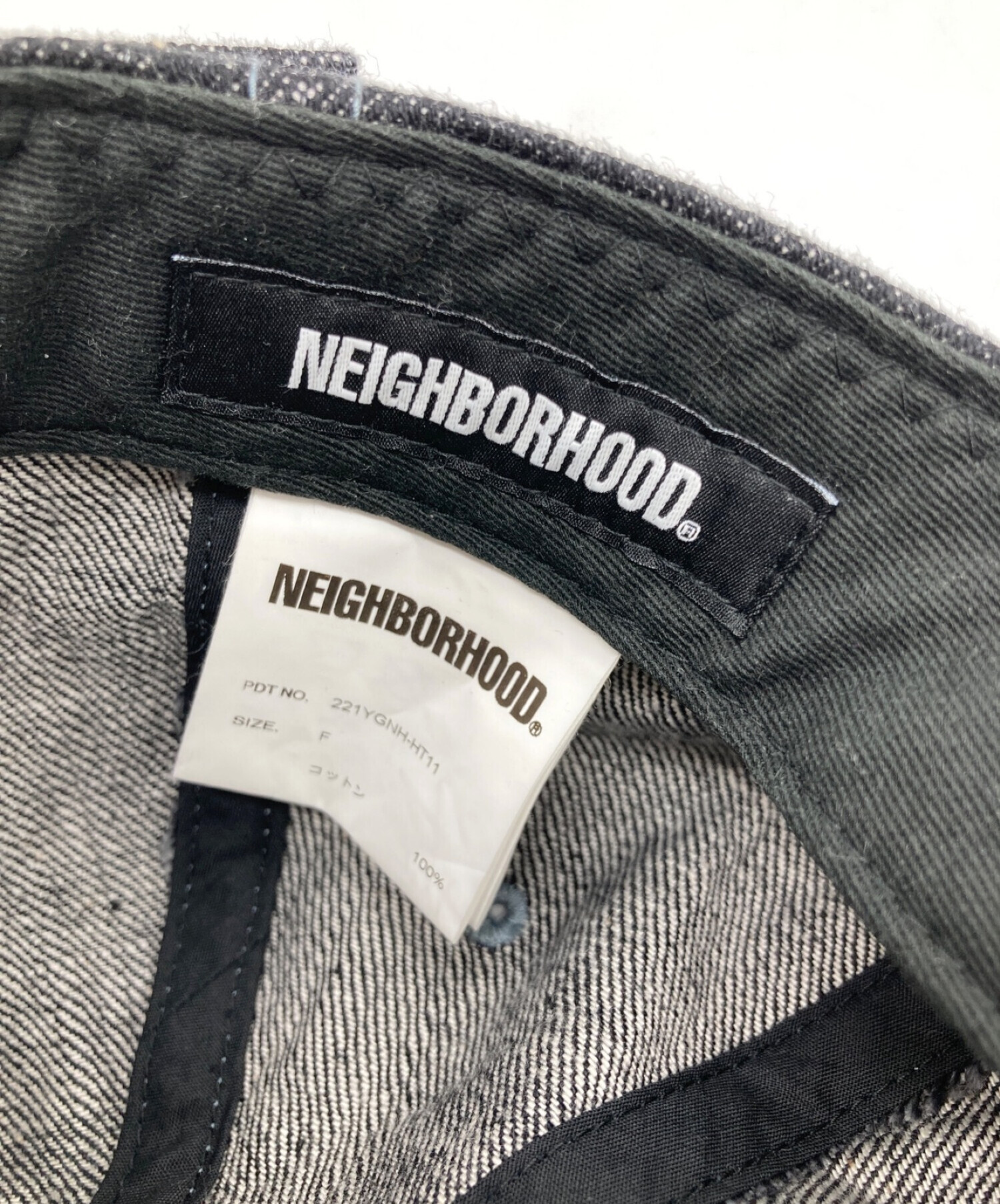 中古・古着通販】NEIGHBORHOOD (ネイバーフッド) デニムキャップ