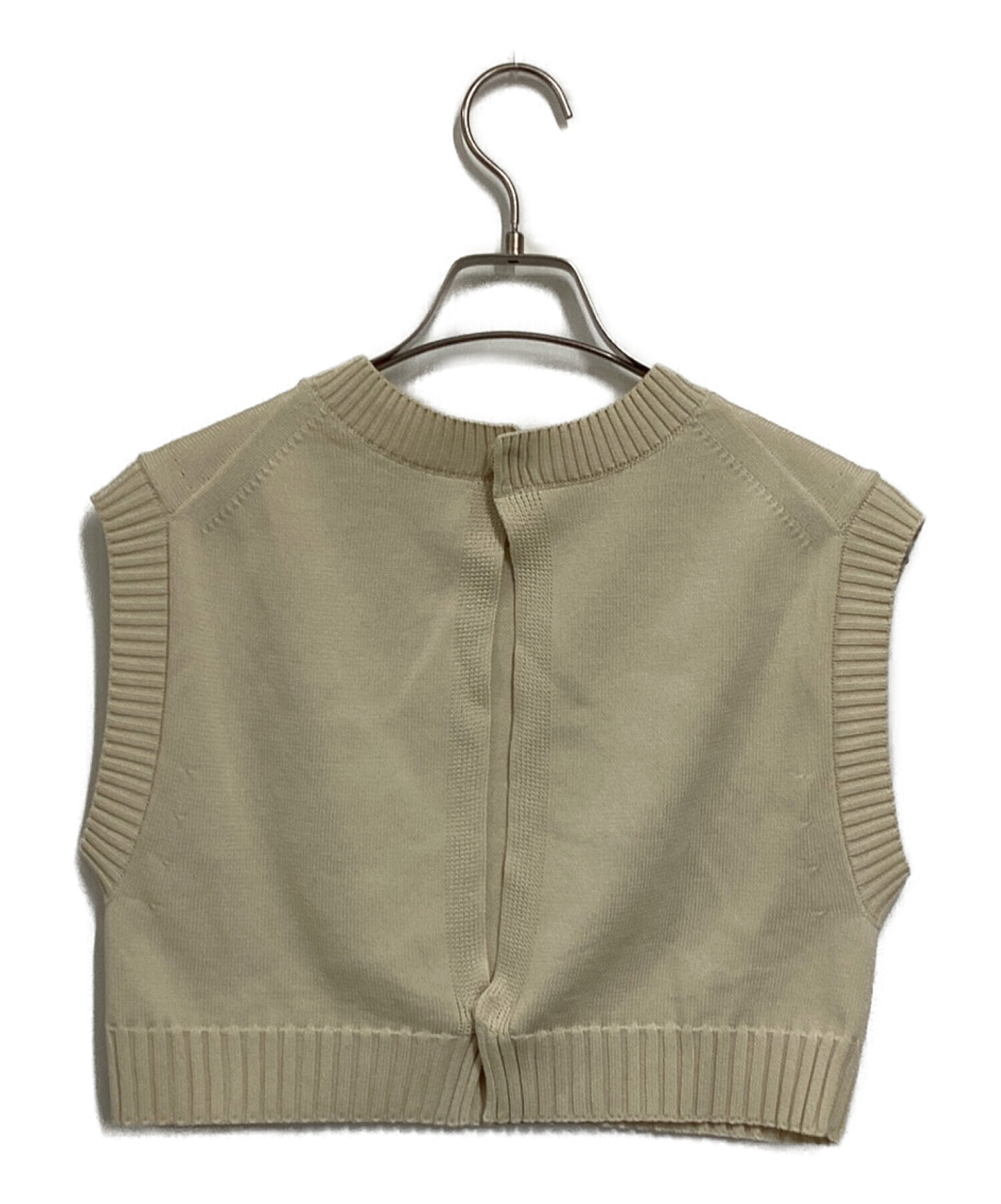 中古・古着通販】AURALEE (オーラリー) DRY COTTON KNIT VEST ベージュ サイズ:1｜ブランド・古着通販  トレファク公式【TREFAC FASHION】スマホサイト