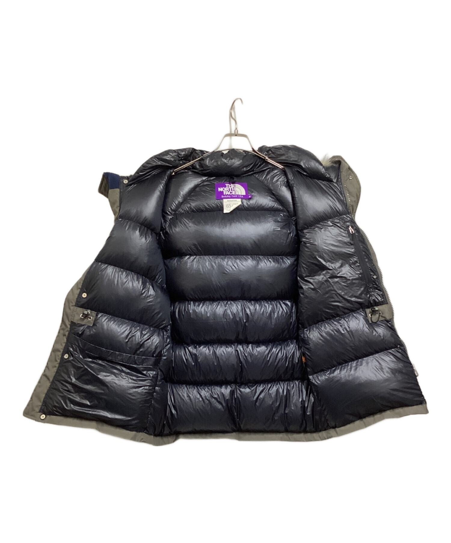 THE NORTHFACE PURPLELABEL (ザ・ノースフェイス パープルレーベル) Pilgrim Surf+Supply (ピルグリム  サーフサプライ) 65/35 SEROW DOWN JACKET グレー サイズ:M