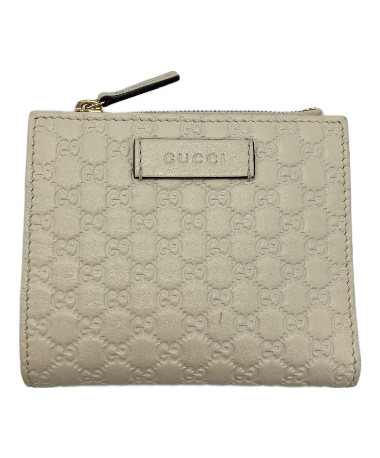 中古・古着通販】GUCCI (グッチ) 2つ折り財布 アイボリー｜ブランド・古着通販 トレファク公式【TREFAC FASHION】スマホサイト