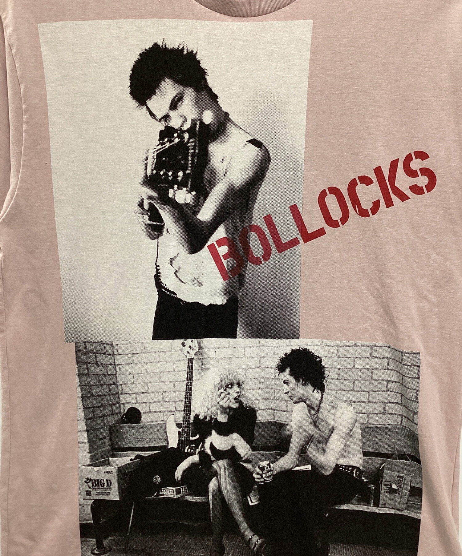 Hysteric Glamour (ヒステリックグラマー) DENNIS MORRIS/SID AND NANCY Tシャツ ピンク サイズ:L