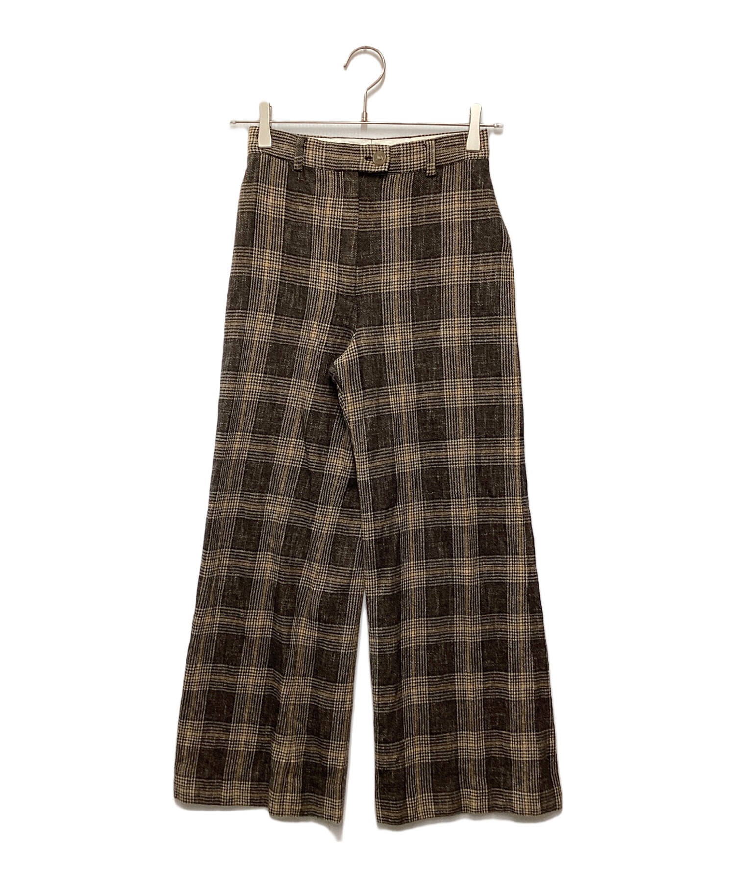 中古・古着通販】Acne studios (アクネ ストゥディオス) チェックパンツ ブラウン サイズ:XS｜ブランド・古着通販  トレファク公式【TREFAC FASHION】スマホサイト