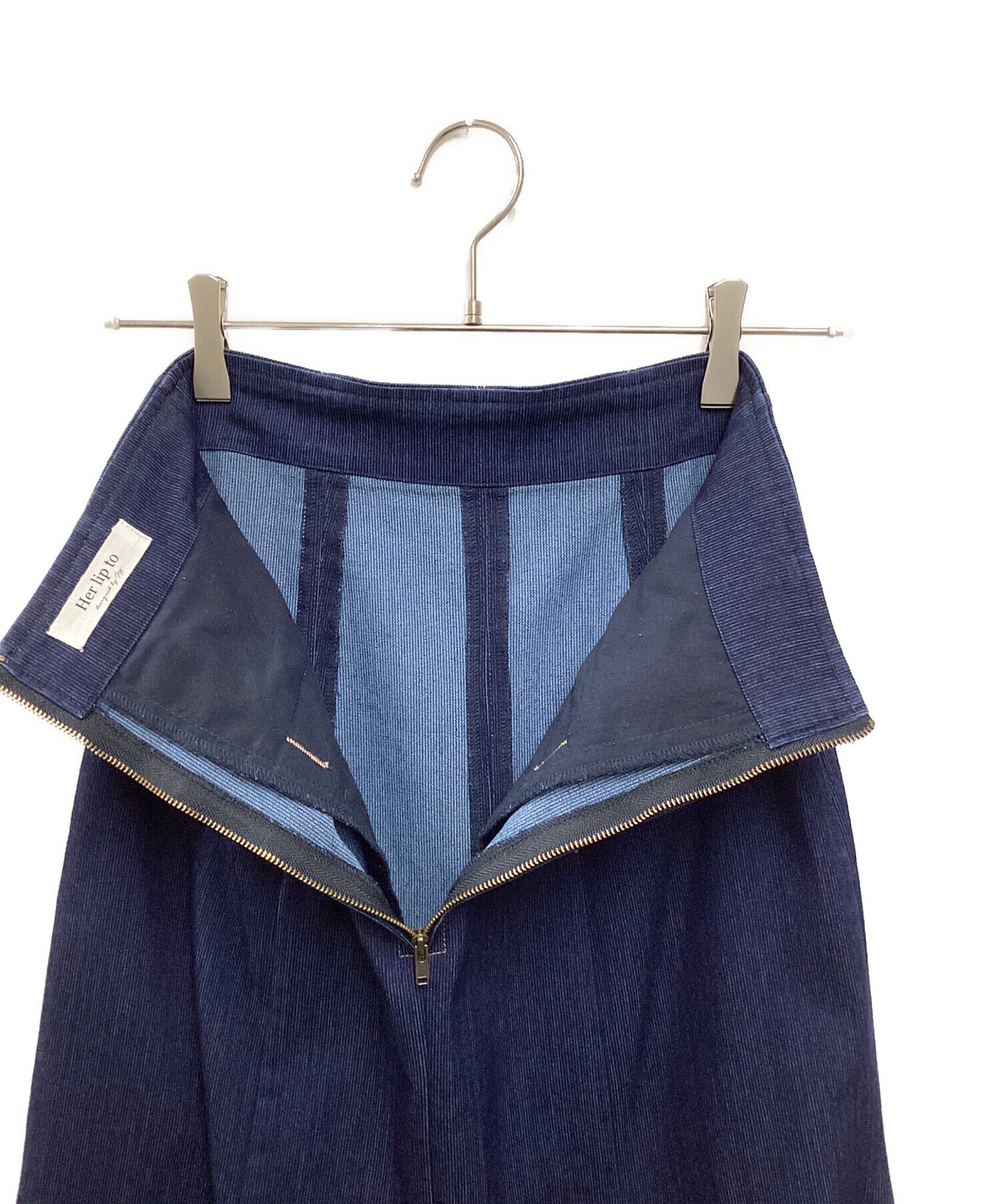 HER LIP TO (ハーリップトゥ) Wave Denim Two Piece インディゴ サイズ:S