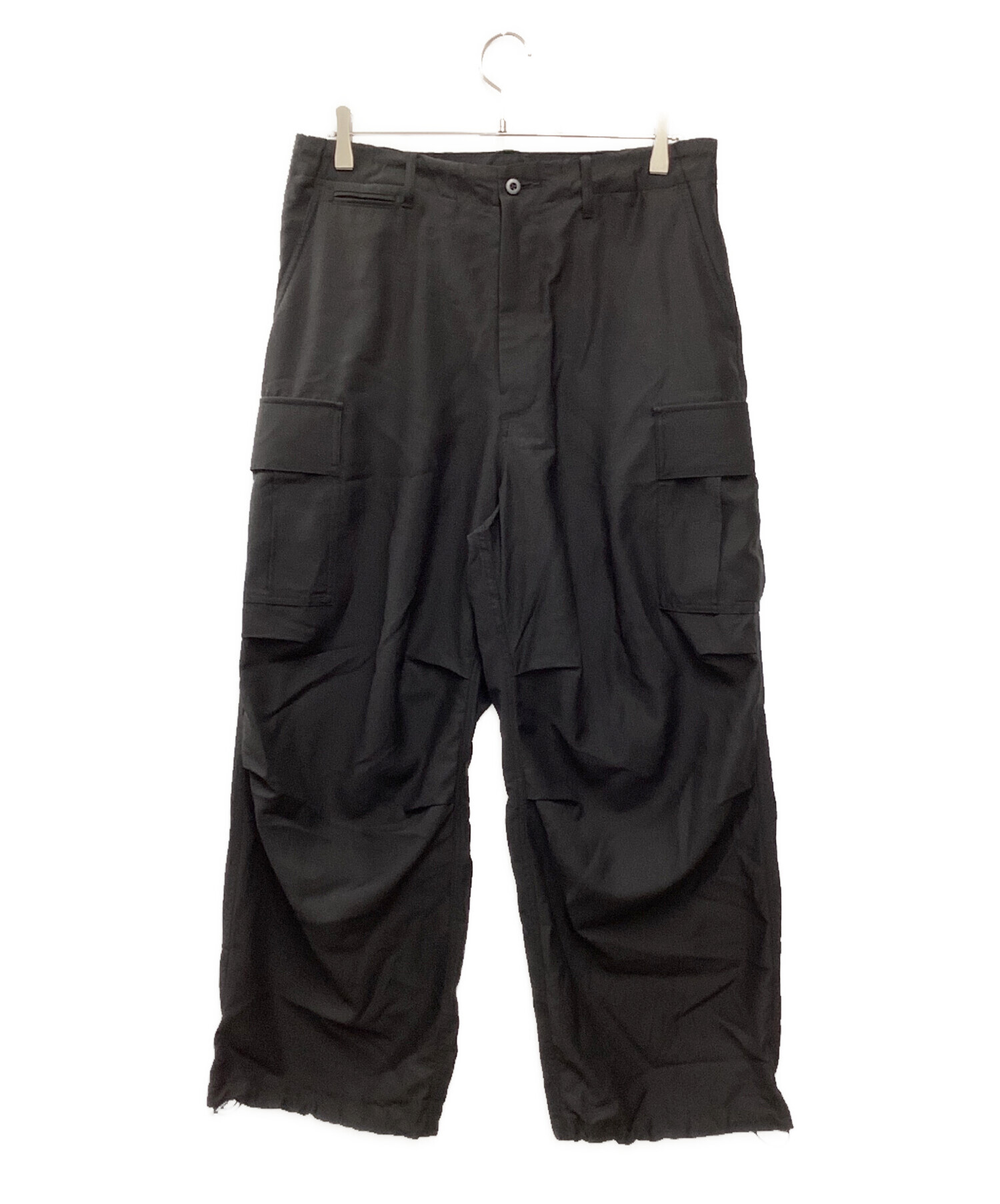 中古・古着通販】Graphpaper (グラフペーパー) Wool Cupro Military Cargo Pants ブラック  サイズ:1｜ブランド・古着通販 トレファク公式【TREFAC FASHION】スマホサイト