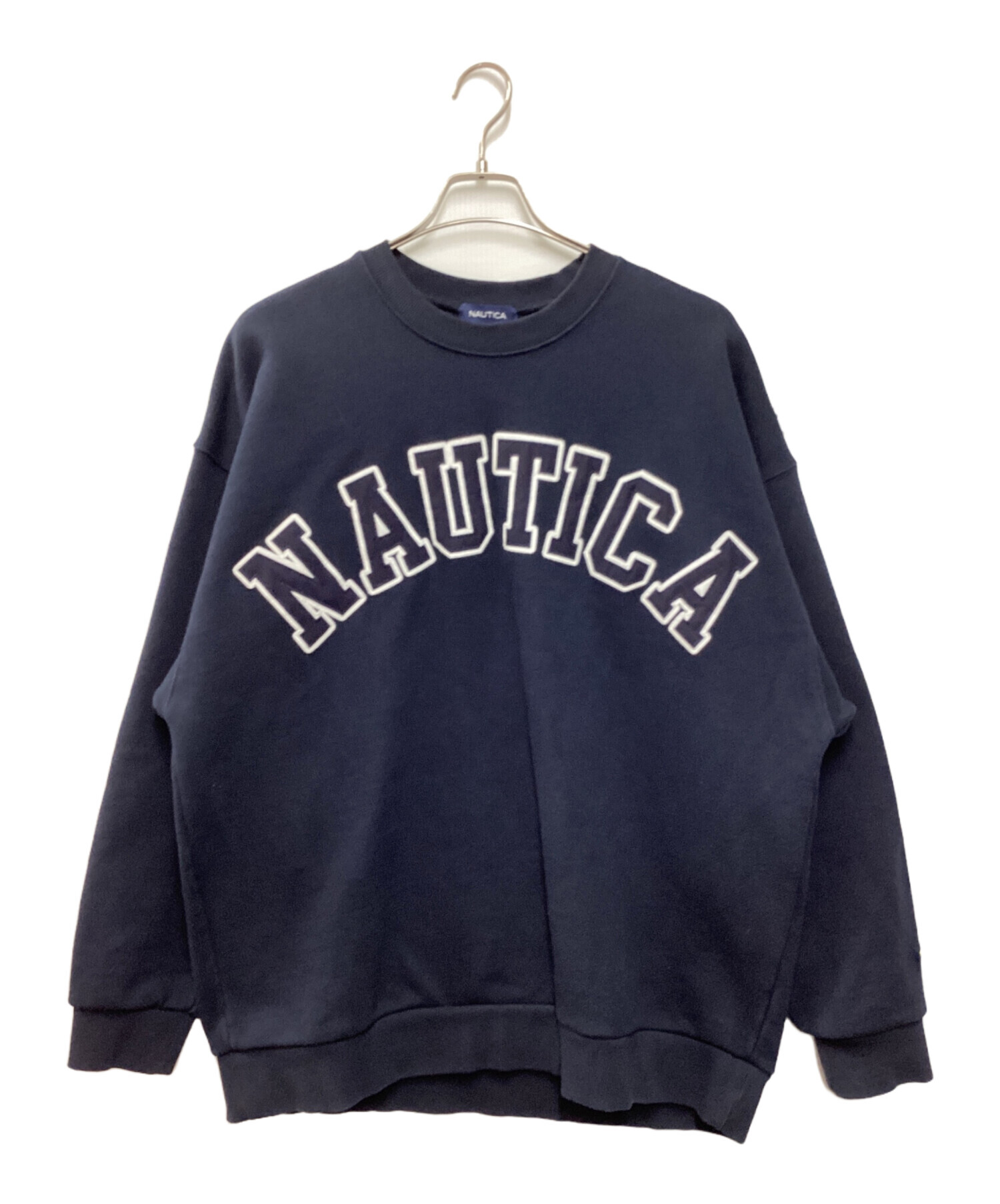 NAUTICA (ノーティカ) FREAK'S STORE (フリークスストア) ロゴスウェット ネイビー サイズ:XL