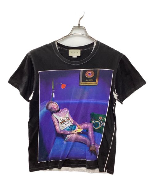 【中古・古着通販】GUCCI (グッチ) Ignasi Monreal (イグナシ モンレアル) プリントTシャツ ブラック サイズ:M｜ブランド・古着通販  トレファク公式【TREFAC FASHION】スマホサイト