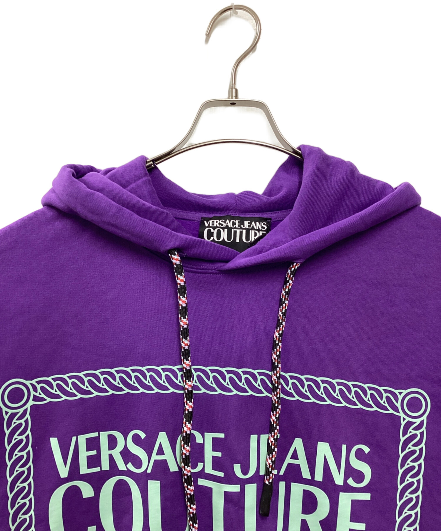 中古・古着通販】VERSACE JEANS COUTURE (ヴェルサーチ ジーンズクチュール) プルオーバーパーカー パープル  サイズ:M｜ブランド・古着通販 トレファク公式【TREFAC FASHION】スマホサイト