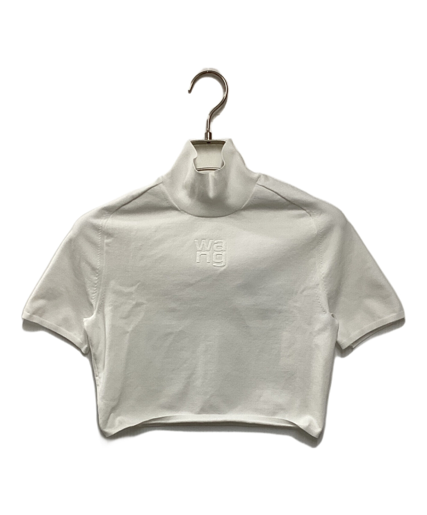 中古・古着通販】ALEXANDER WANG (アレキサンダーワン) S/S TURTLE NECK W/PRINTED HIGH DENSITY  LOGO TOPS ホワイト サイズ:S｜ブランド・古着通販 トレファク公式【TREFAC FASHION】スマホサイト