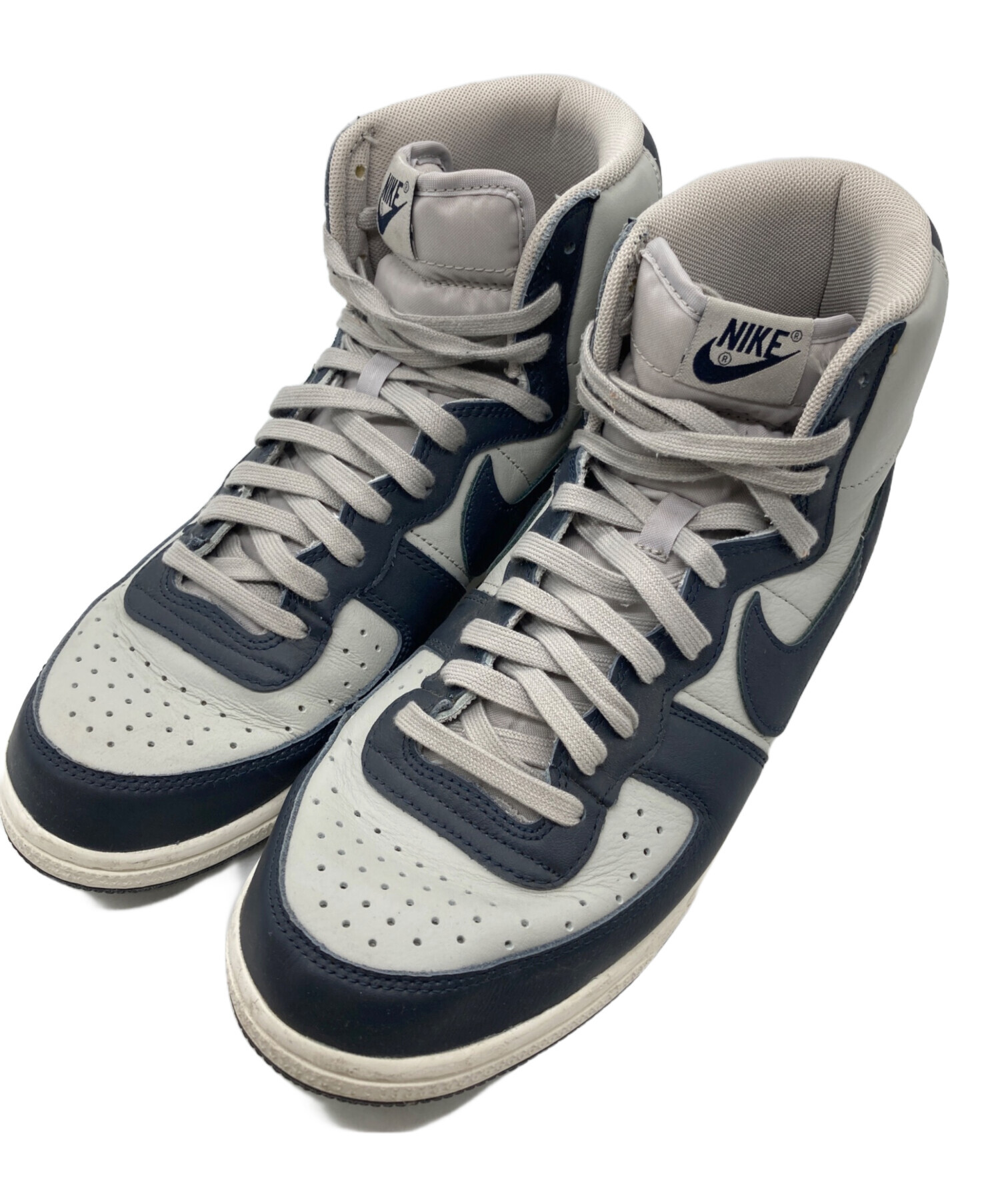 中古・古着通販】NIKE (ナイキ) TERMINATOR HIGH グレー×ネイビー サイズ:US9.5｜ブランド・古着通販  トレファク公式【TREFAC FASHION】スマホサイト