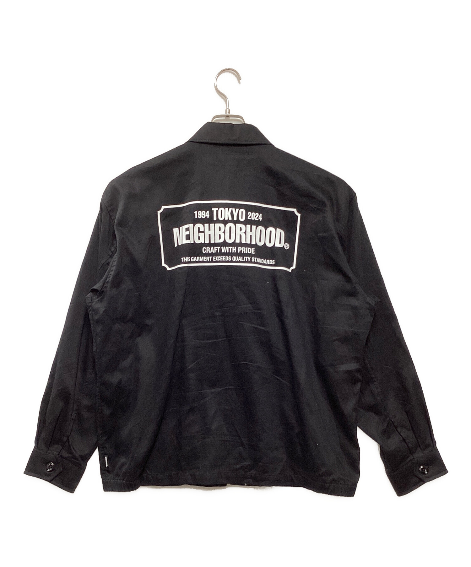 中古・古着通販】NEIGHBORHOOD (ネイバーフッド) ZIP WORK JACKET ブラック サイズ:M｜ブランド・古着通販  トレファク公式【TREFAC FASHION】スマホサイト