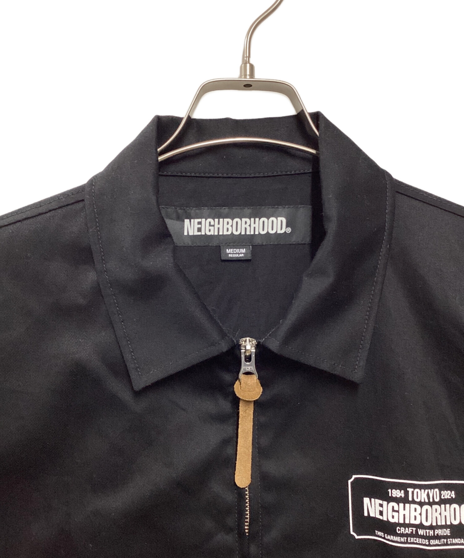 中古・古着通販】NEIGHBORHOOD (ネイバーフッド) ZIP WORK JACKET ブラック サイズ:M｜ブランド・古着通販  トレファク公式【TREFAC FASHION】スマホサイト