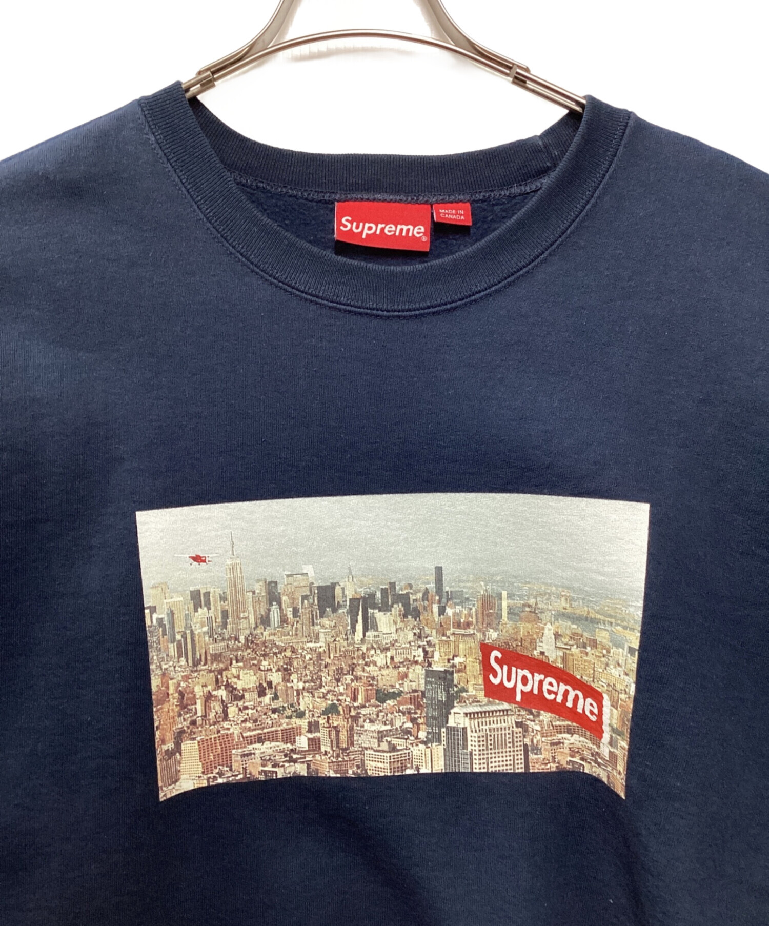 中古・古着通販】SUPREME (シュプリーム) Aerial Crewneck ネイビー サイズ:L｜ブランド・古着通販  トレファク公式【TREFAC FASHION】スマホサイト