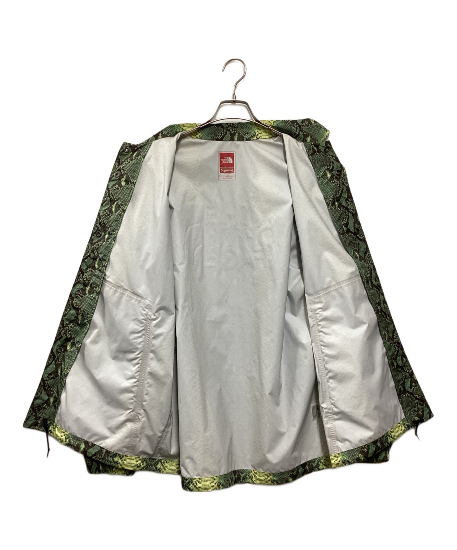 THE NORTH FACE (ザ ノース フェイス) SUPREME (シュプリーム) Snakeskin Taped Seam Coaches  Jacket グリーン サイズ:L