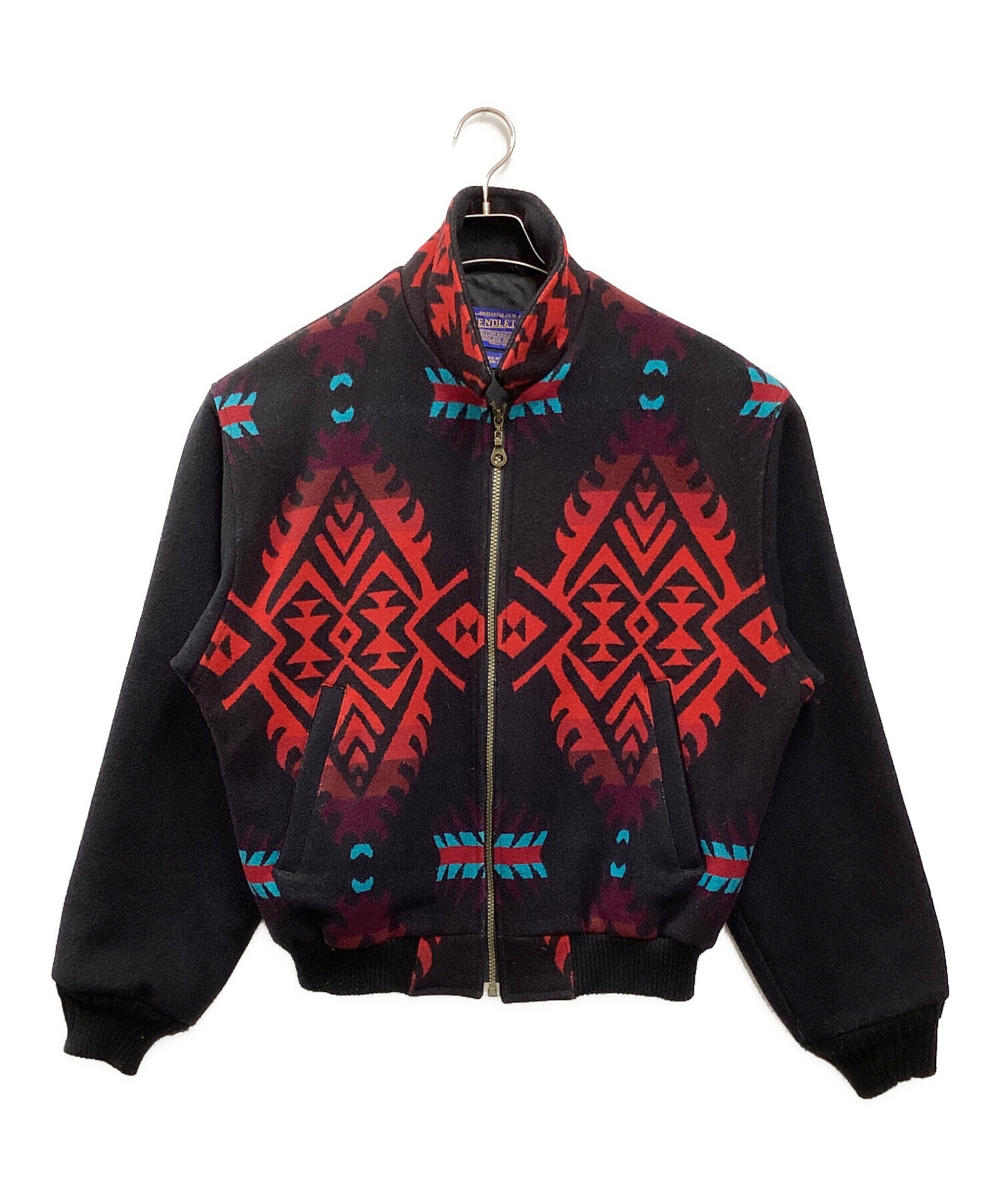 PENDLETON (ペンドルトン) ネイティブ柄ウールジャケット ブラック サイズ:M