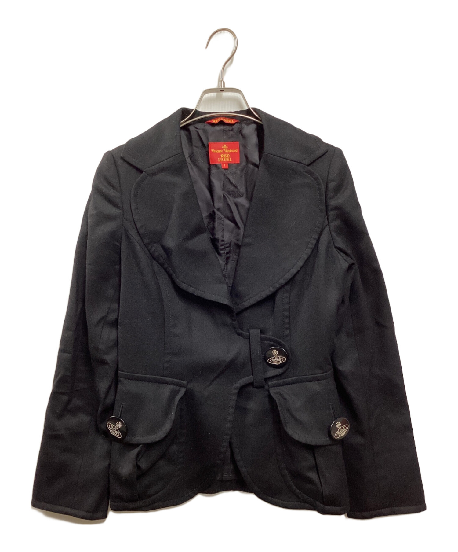 中古・古着通販】Vivienne Westwood RED LABEL (ヴィヴィアンウエストウッドレッドレーベル) ラブジャケット ブラック  サイズ:1｜ブランド・古着通販 トレファク公式【TREFAC FASHION】スマホサイト