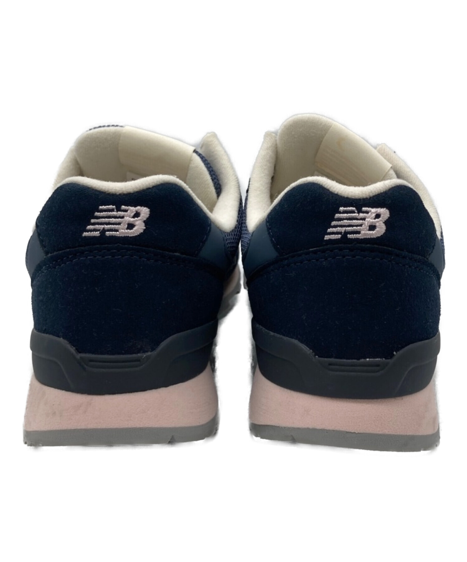 NEW BALANCE (ニューバランス) earth music & ecology (アース ミュージック＆エコロジー) スニーカー  ネイビー×ピンク サイズ:24.5