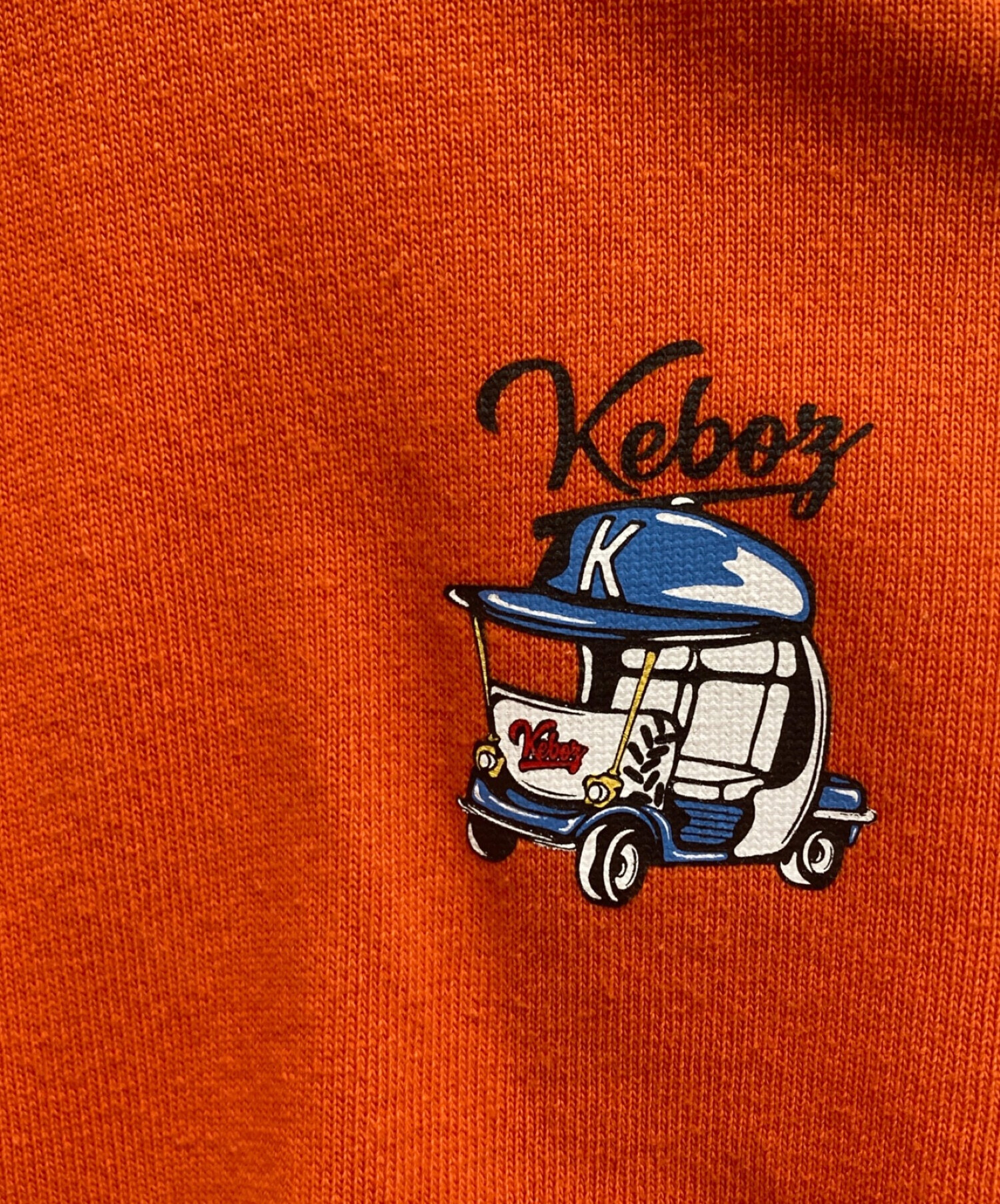 KEBOZ (ケボズ) クルーネックスウェット オレンジ サイズ:M