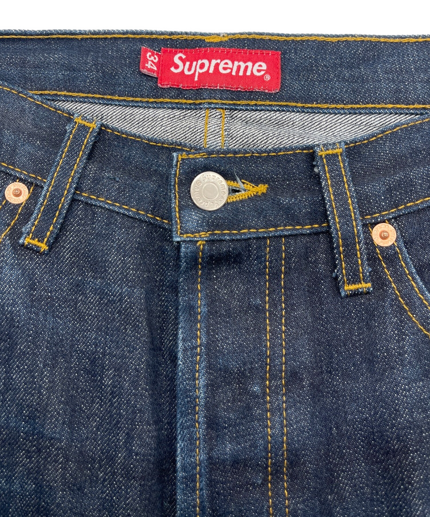 中古・古着通販】Supreme (シュプリーム) Rigid Slim Jeans インディゴ