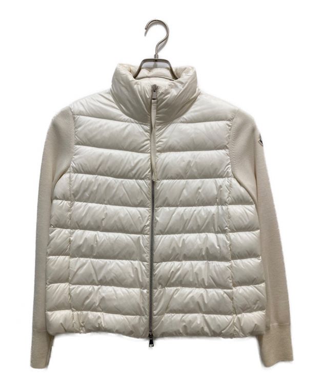 中古・古着通販】MONCLER (モンクレール) ハイブリッドダウンニット ホワイト×アイボリー サイズ:S｜ブランド・古着通販  トレファク公式【TREFAC FASHION】スマホサイト