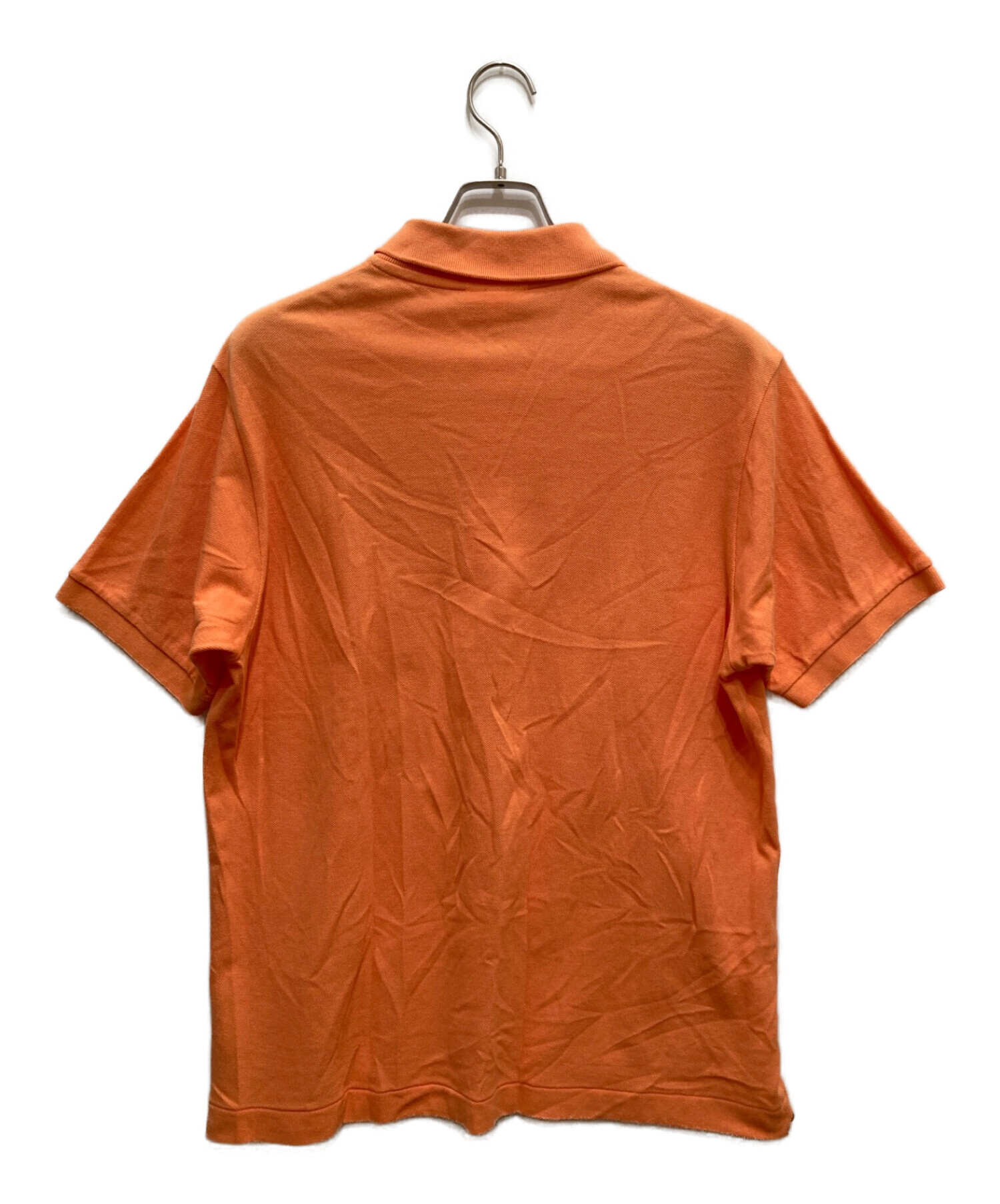 LACOSTE (ラコステ) ワンポイントS/Sポロシャツ オレンジ サイズ:L