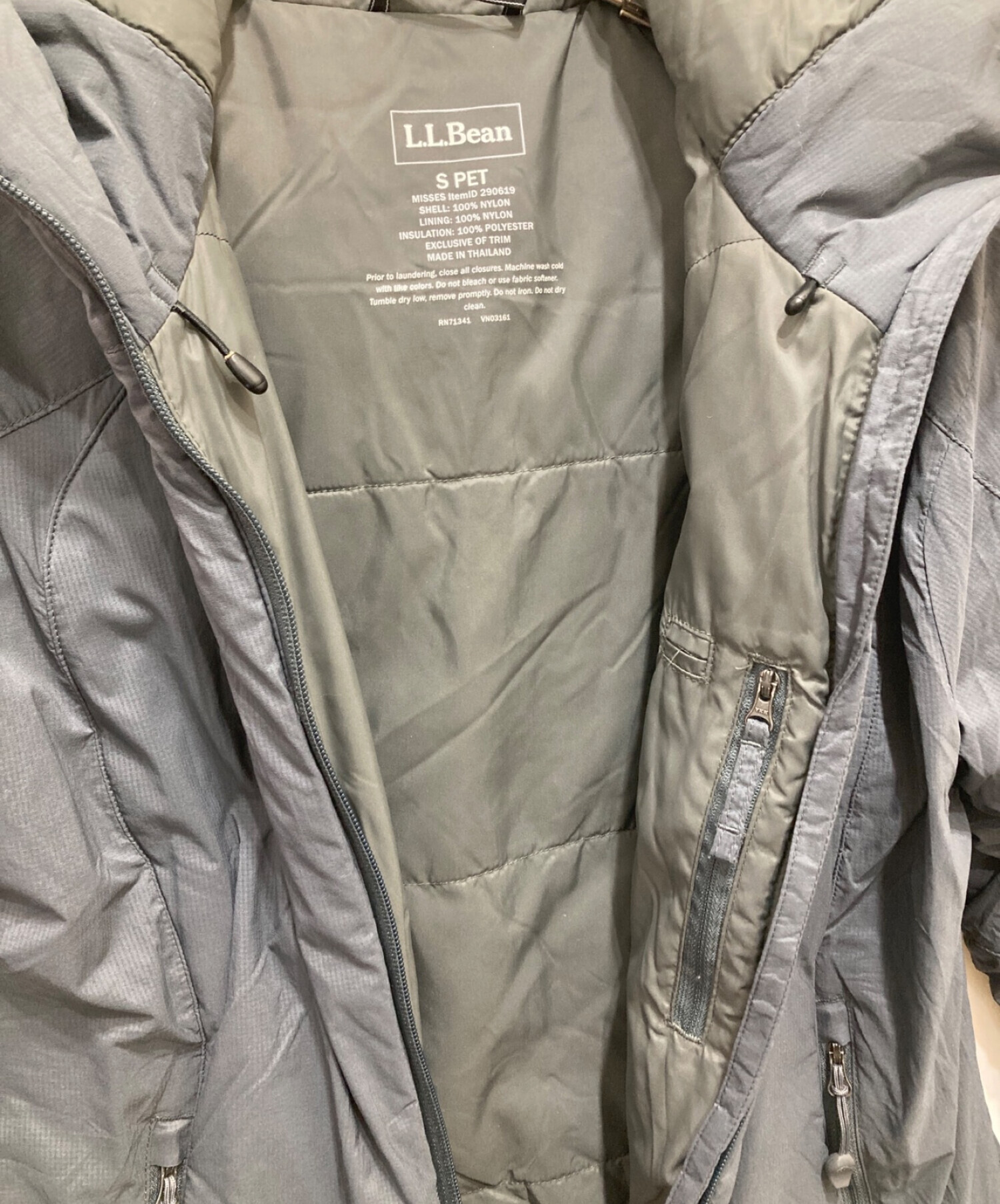 中古・古着通販】L.L.Bean (エルエルビーン) 中綿ジャケット グレー