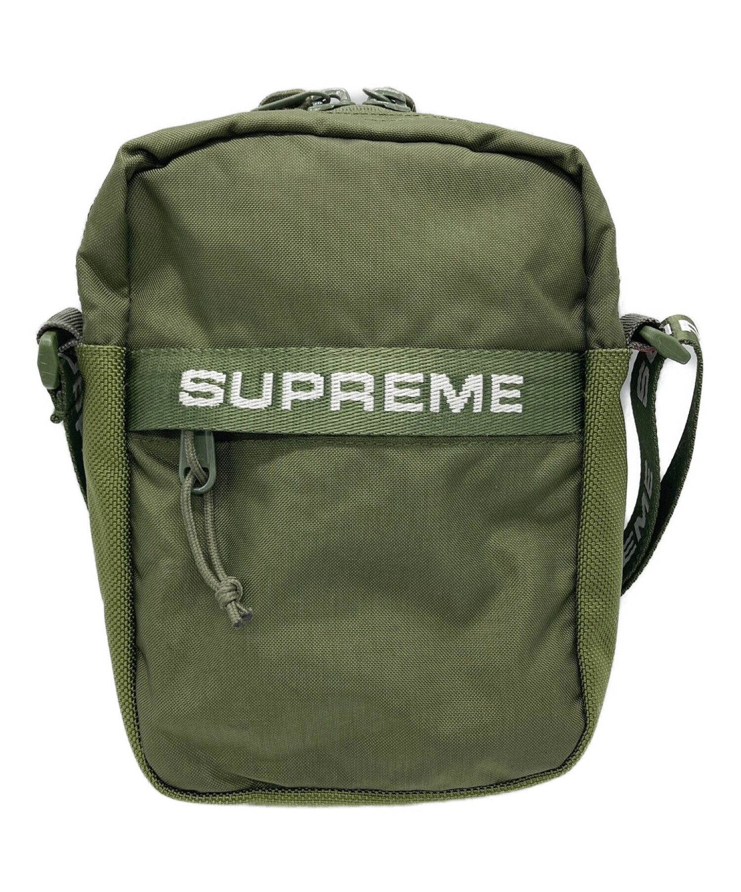 メンズsupreme シュプリーム ショルダーバッグ カーキ shoulder bag