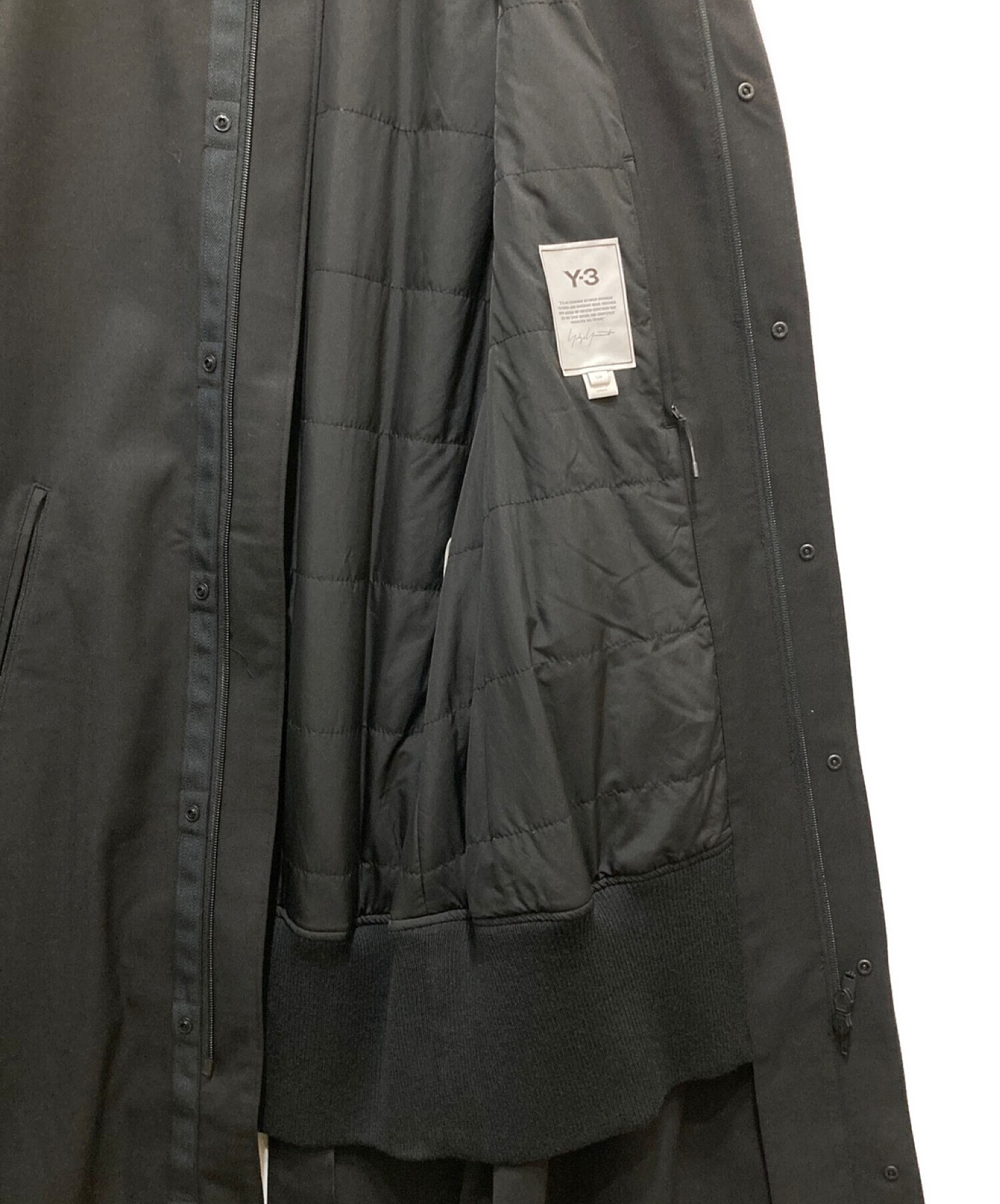 Y-3 (ワイスリー) M CLASSIC WINTER WOOL PADDED COAT ブラック サイズ:S