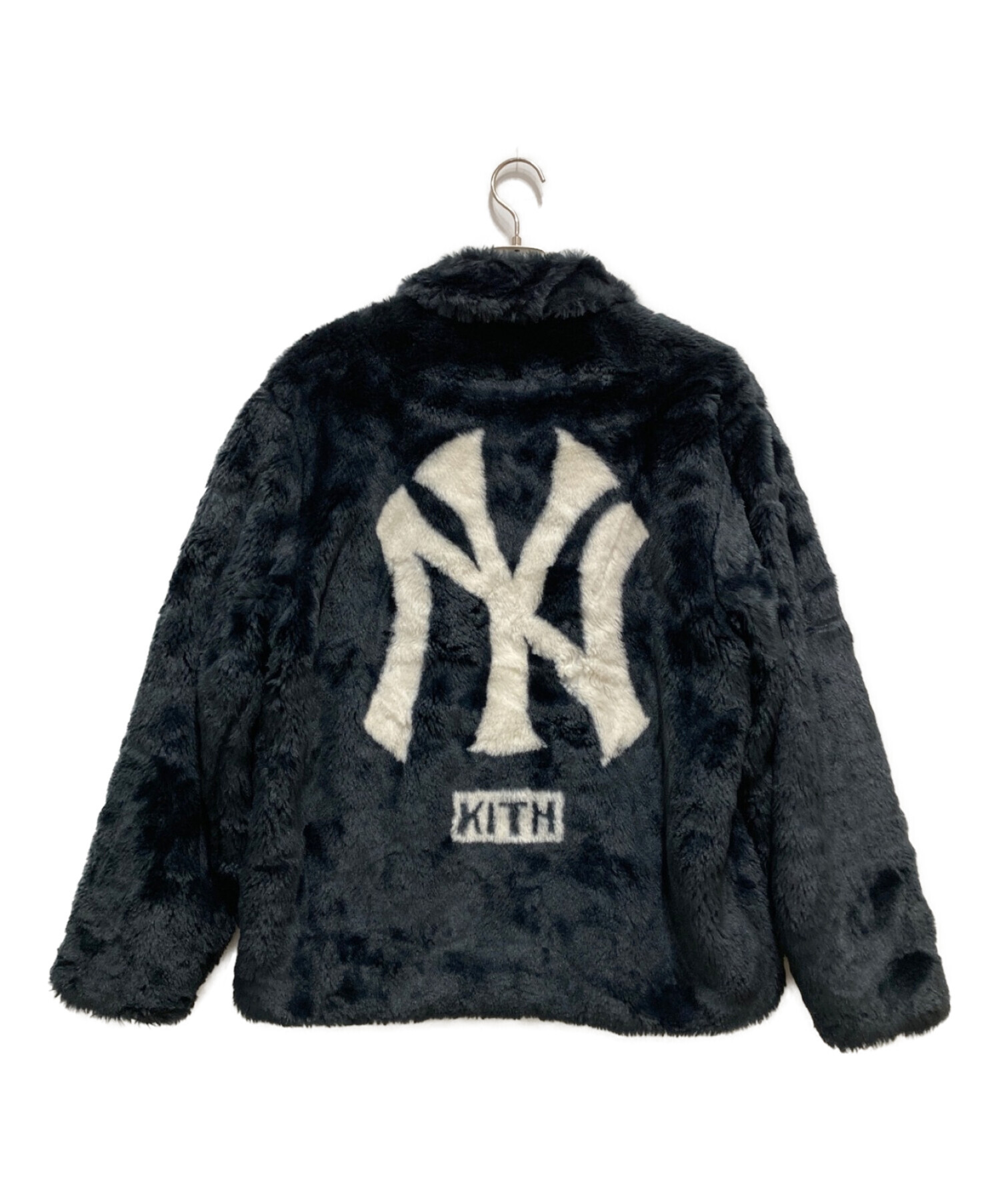 kith New York Yankees faux fur jacket M着丈71cm