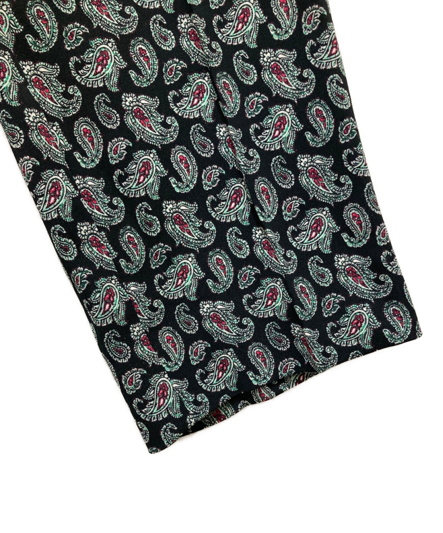 中古・古着通販】ETRO (エトロ) ペイズリーレーヨンパンツ ネイビー