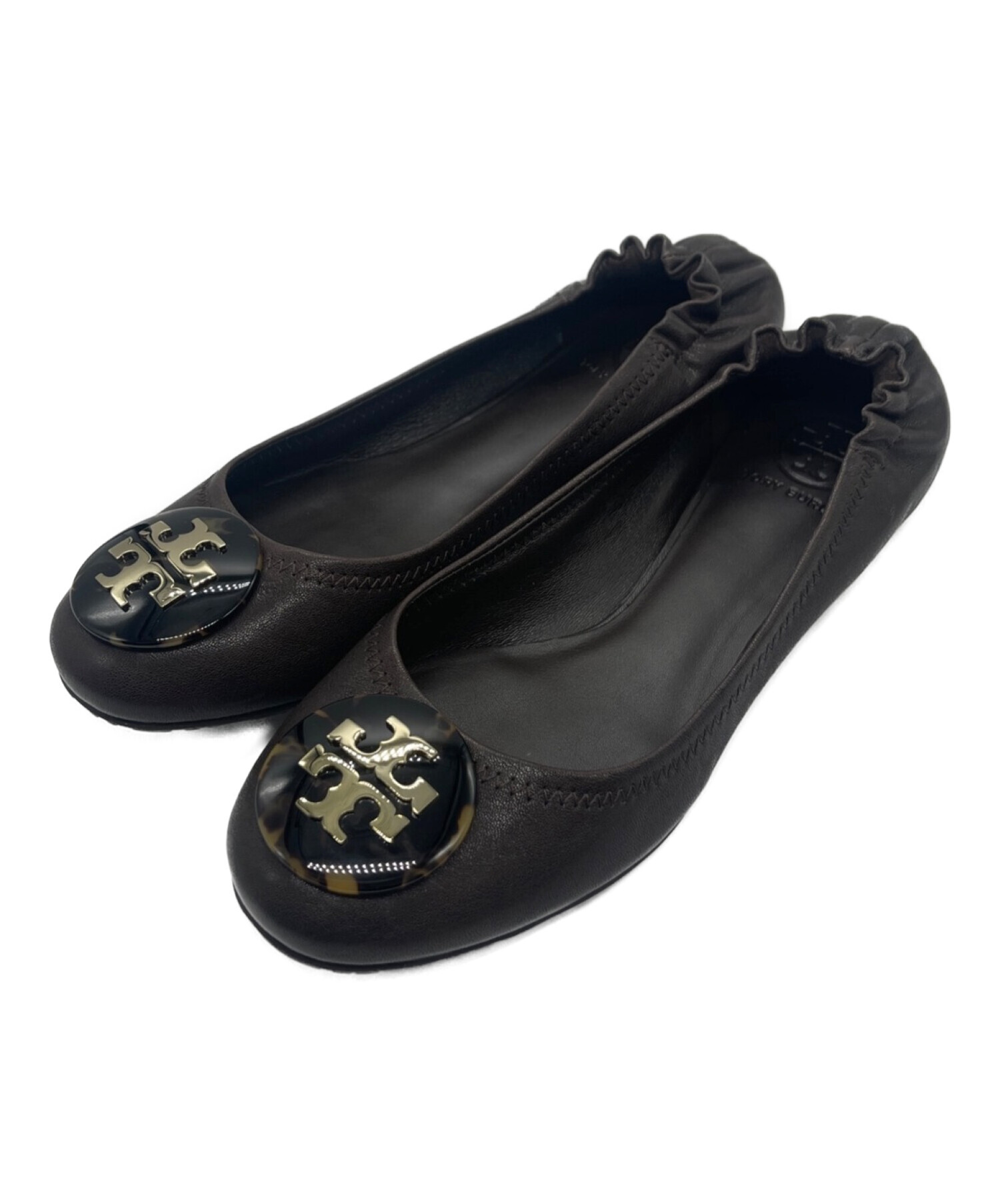 中古・古着通販】TORY BURCH (トリーバーチ) バレエパンプス ダークブラウン サイズ:8.5｜ブランド・古着通販  トレファク公式【TREFAC FASHION】スマホサイト