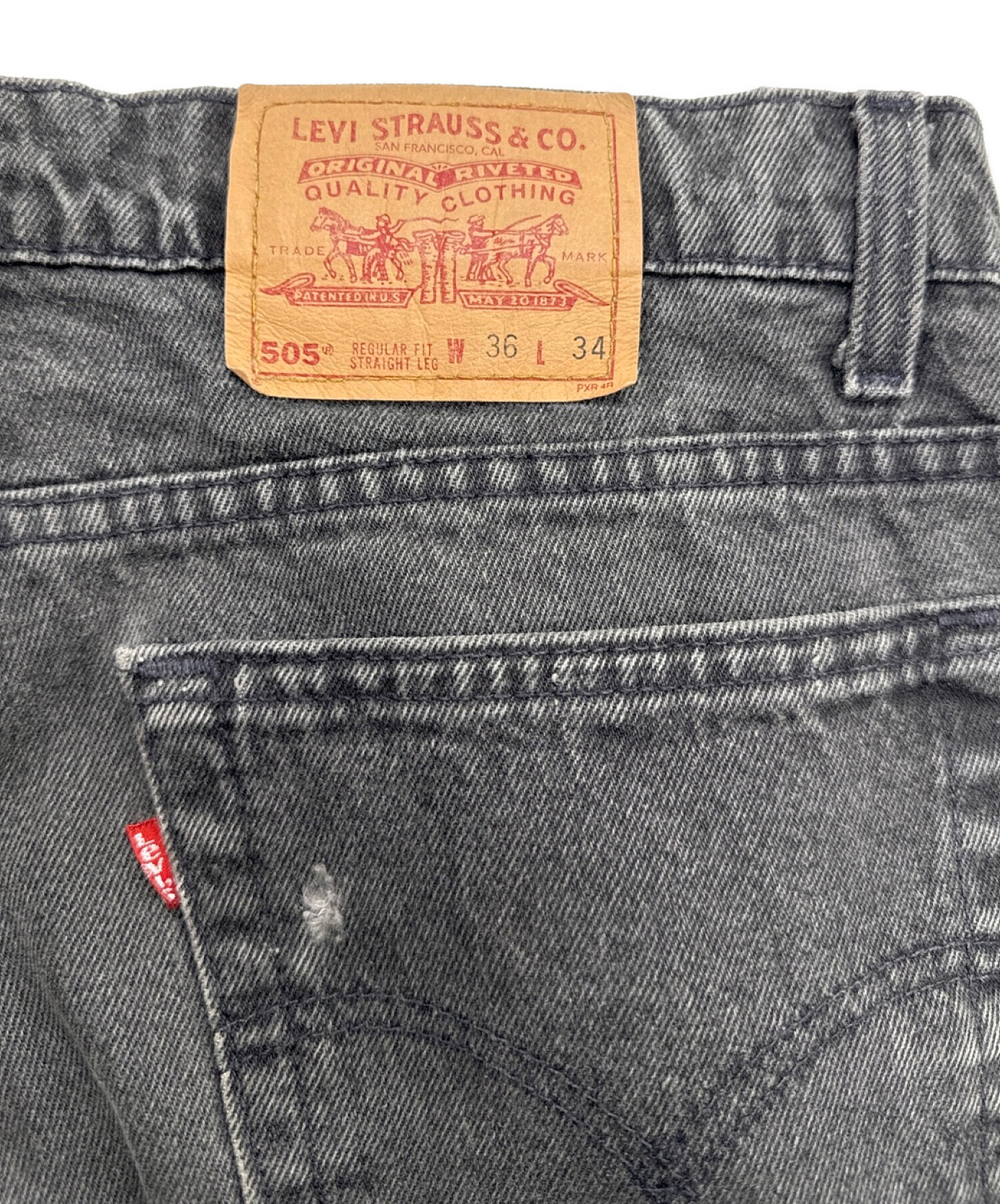 中古・古着通販】LEVI'S (リーバイス) 505デニムパンツ ブラック