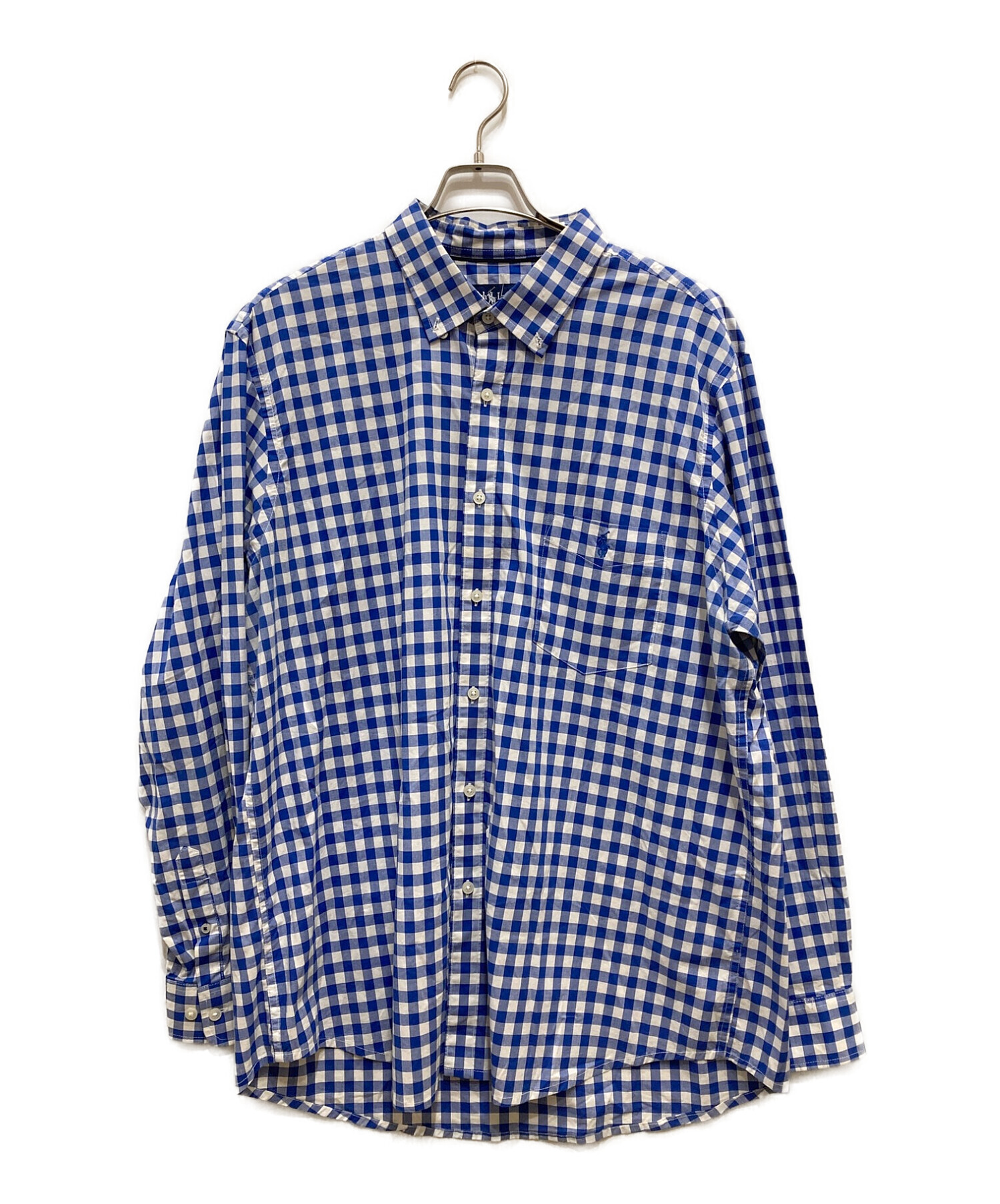 RALPH LAUREN (ラルフローレン) チェックシャツ ブルー サイズ:XL
