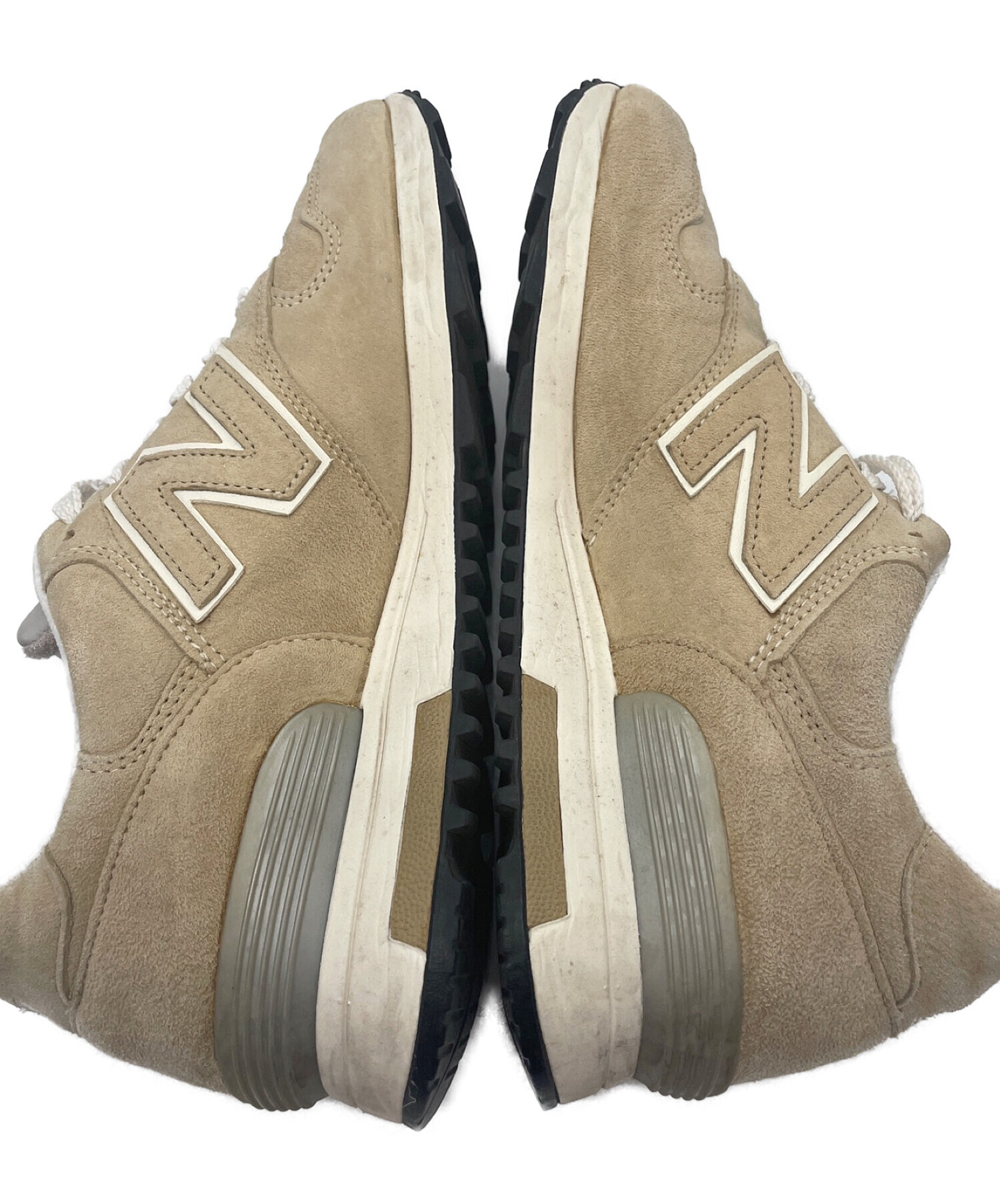 NEW BALANCE (ニューバランス) スウェードスニーカー ベージュ サイズ:25.5cm