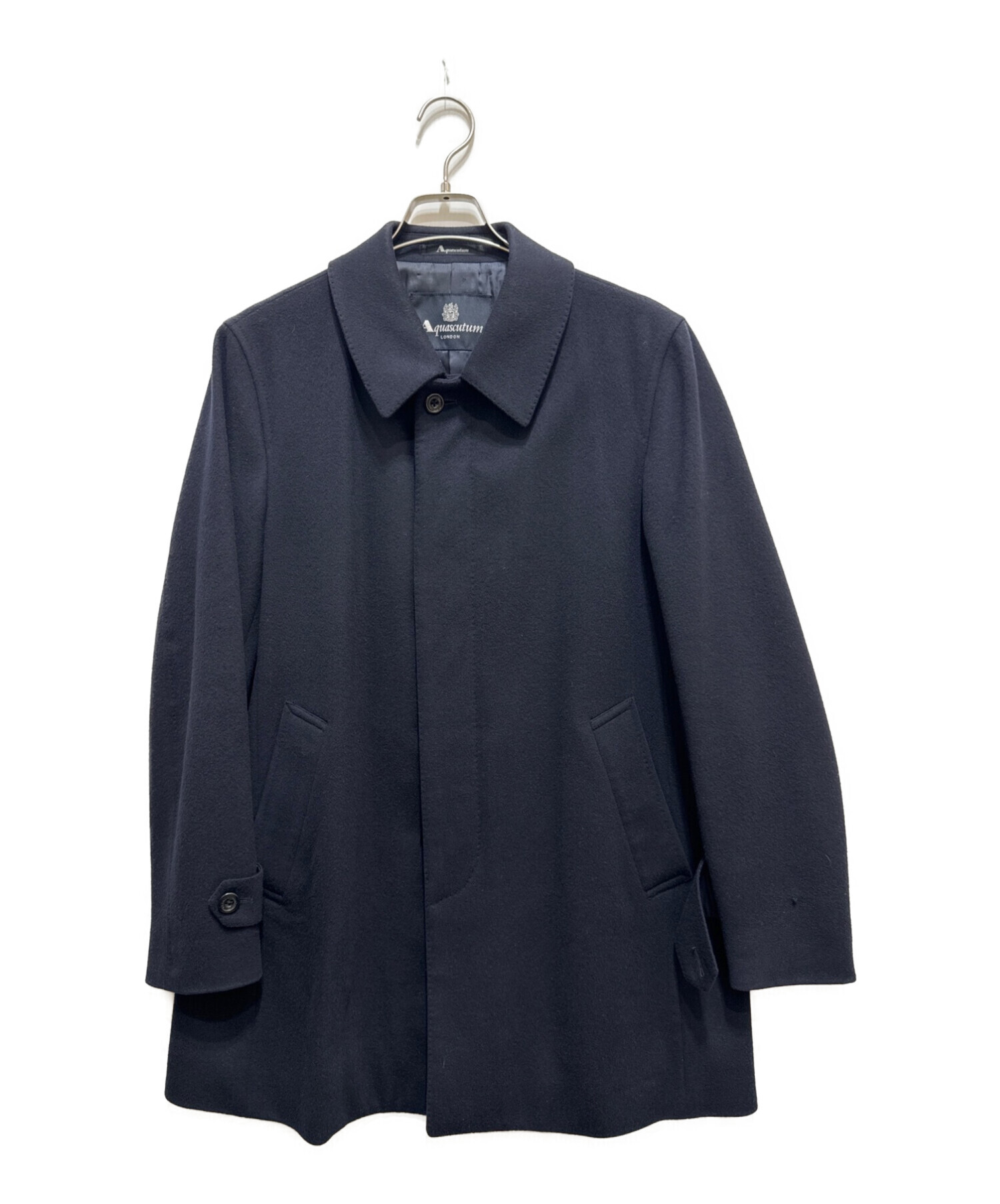 中古・古着通販】Aquascutum (アクアスキュータム) カシミヤ混コート