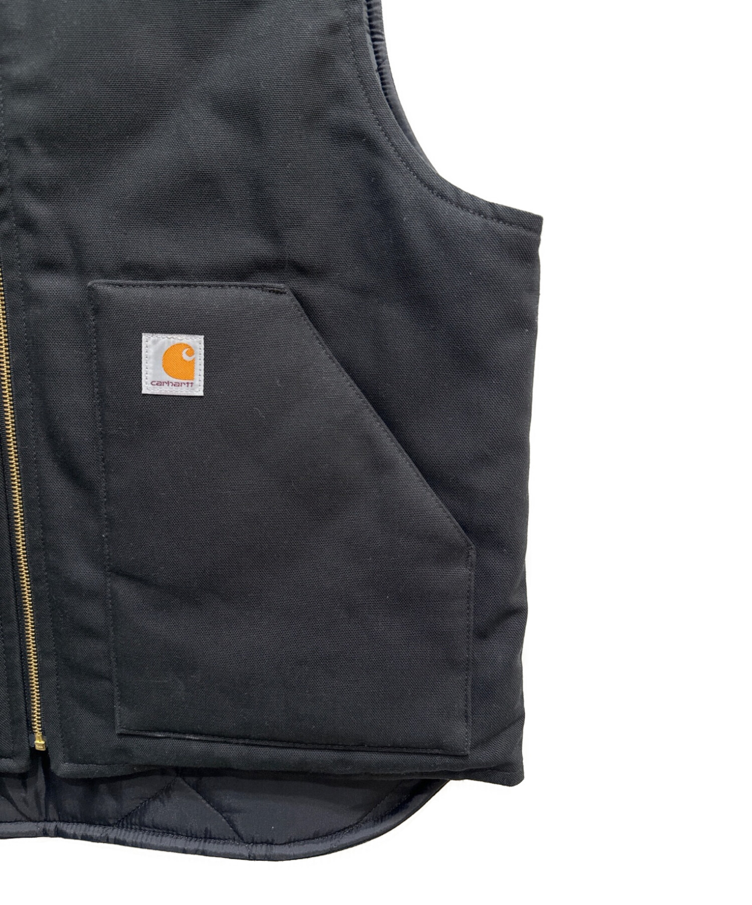 中古・古着通販】CarHartt (カーハート) ダックベスト ブラック サイズ